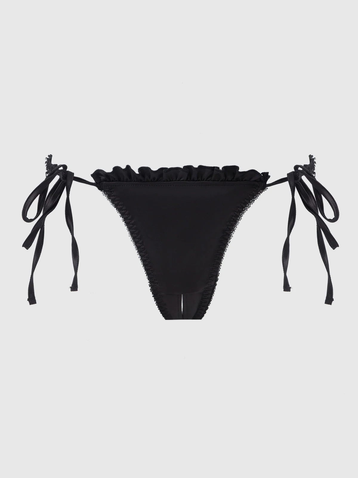 Adelaide Satin & Lace Crotchless Tanga - Image 9
