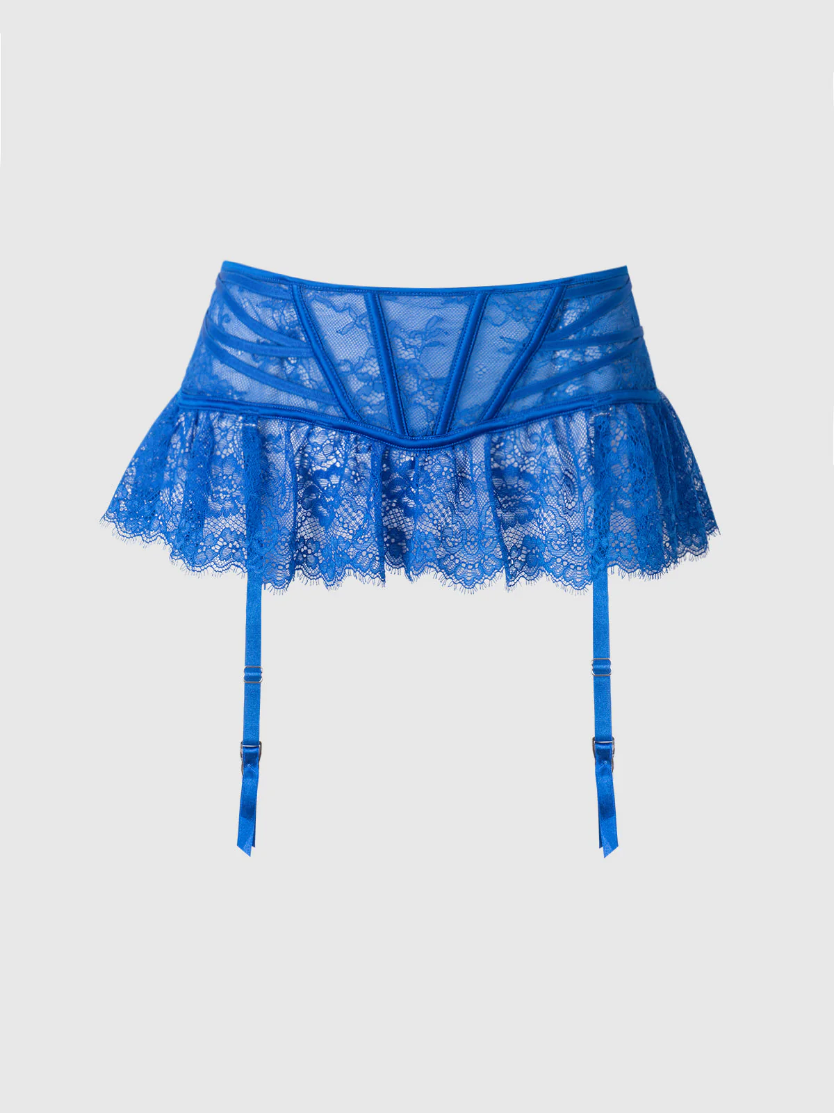 Adelaide Satin & Lace Garter Belt - Image 5