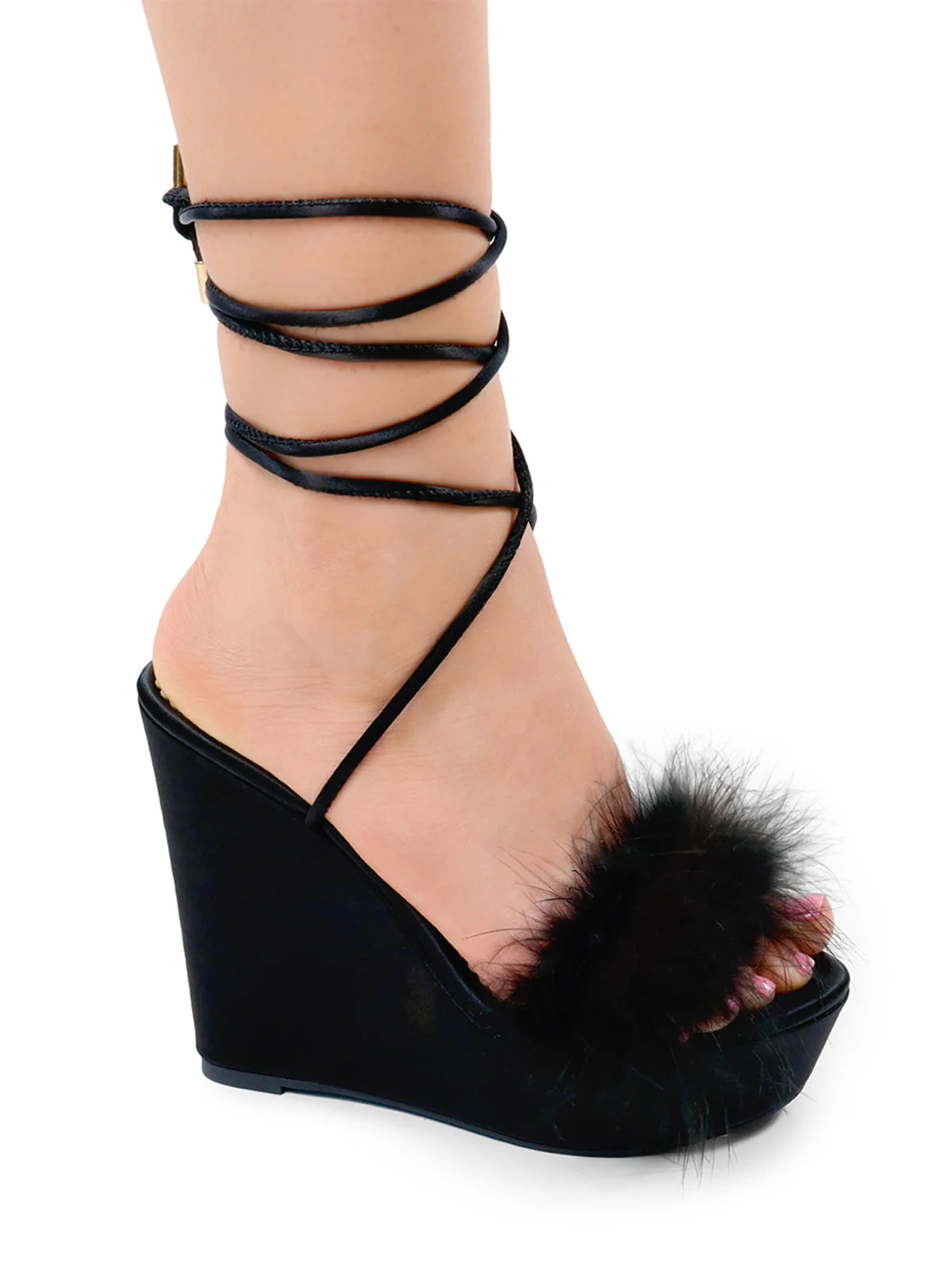 Adriana Feather Wedge - Image 3