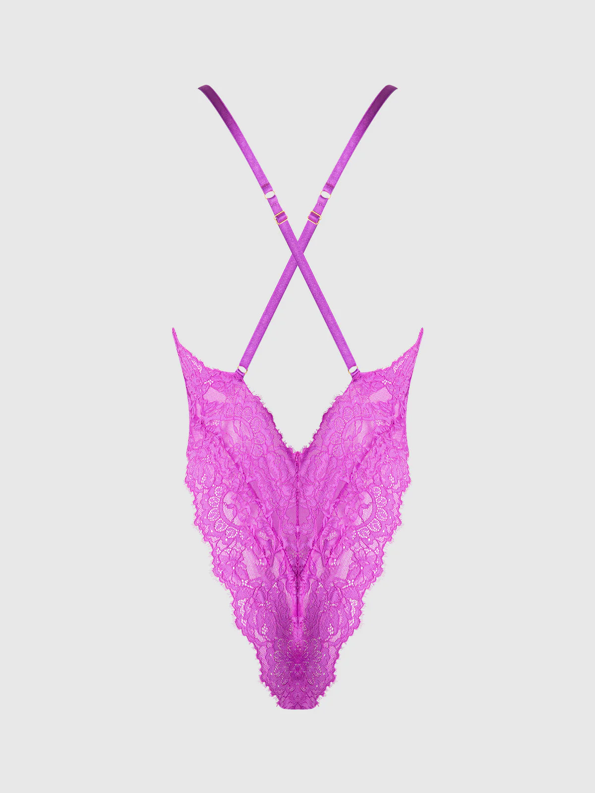 Arianna Lace & Chains Plunge Teddy - Image 6