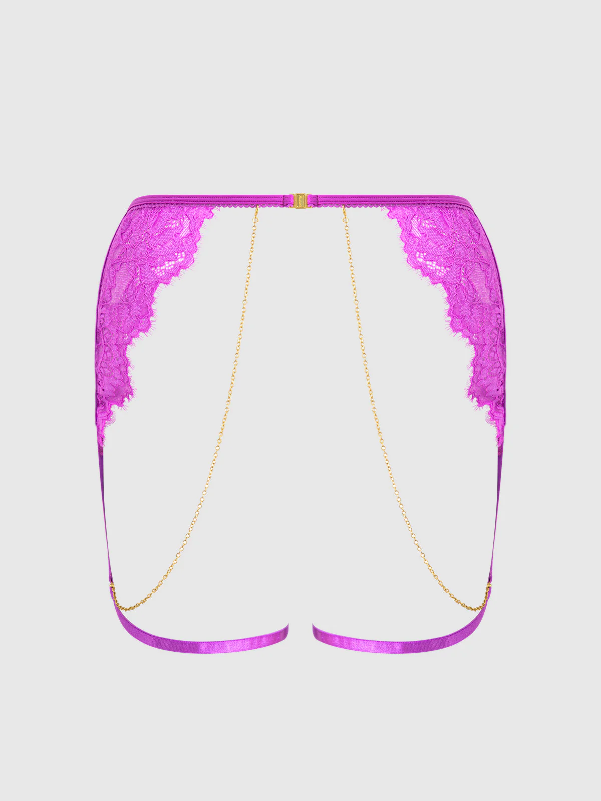 Arianna Lace & Chains Thigh Garter Belt - Image 8