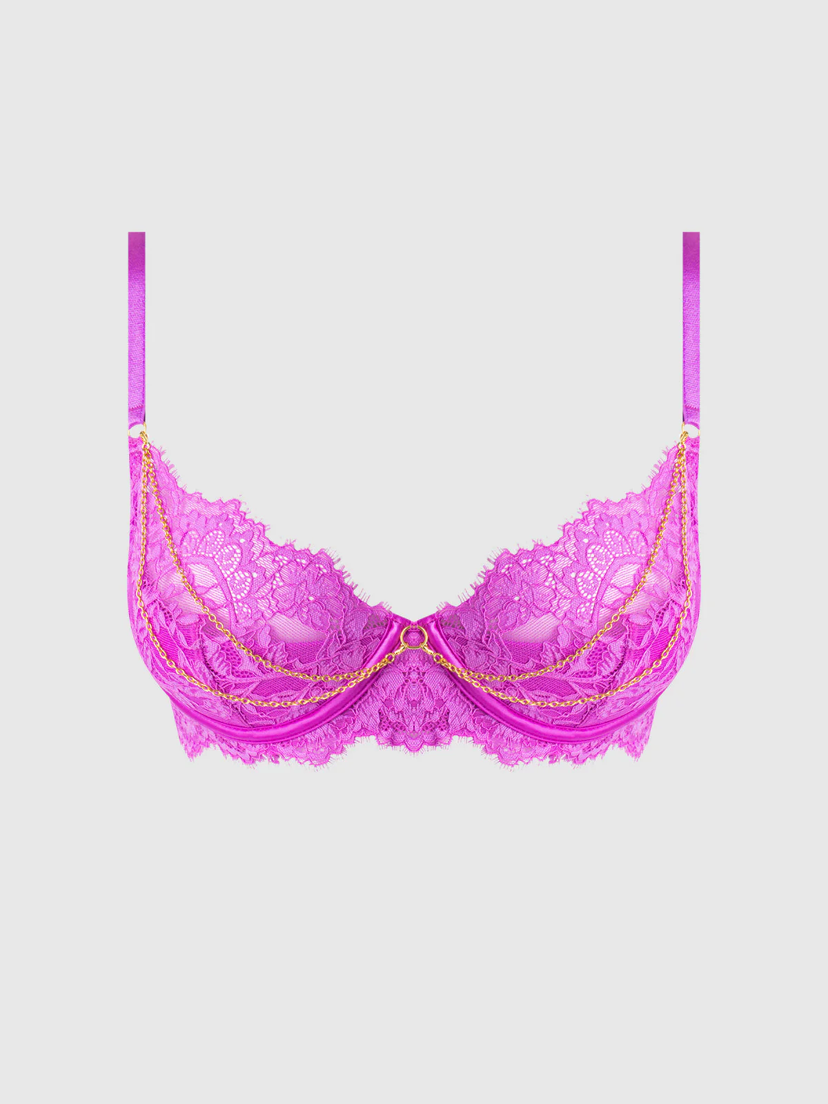 Arianna Lace & Chains Underwire Bra - Image 8