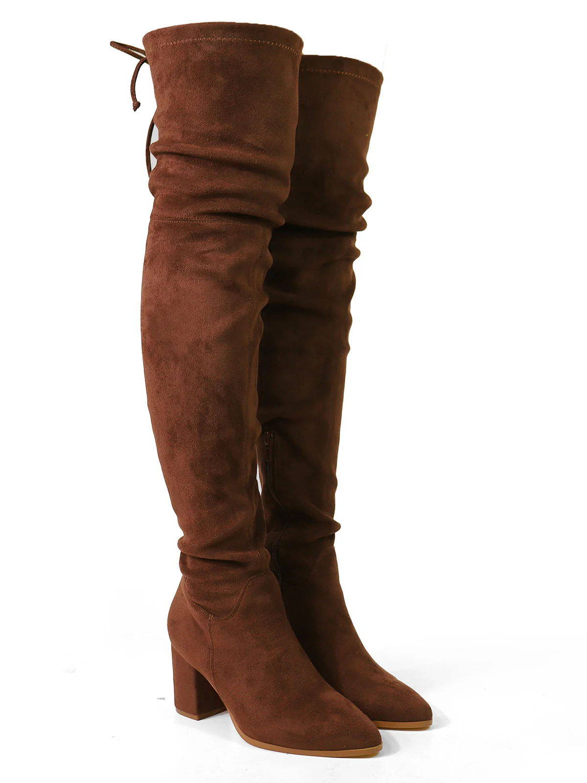 Becky Stretchy Thigh High Boots - Image 2