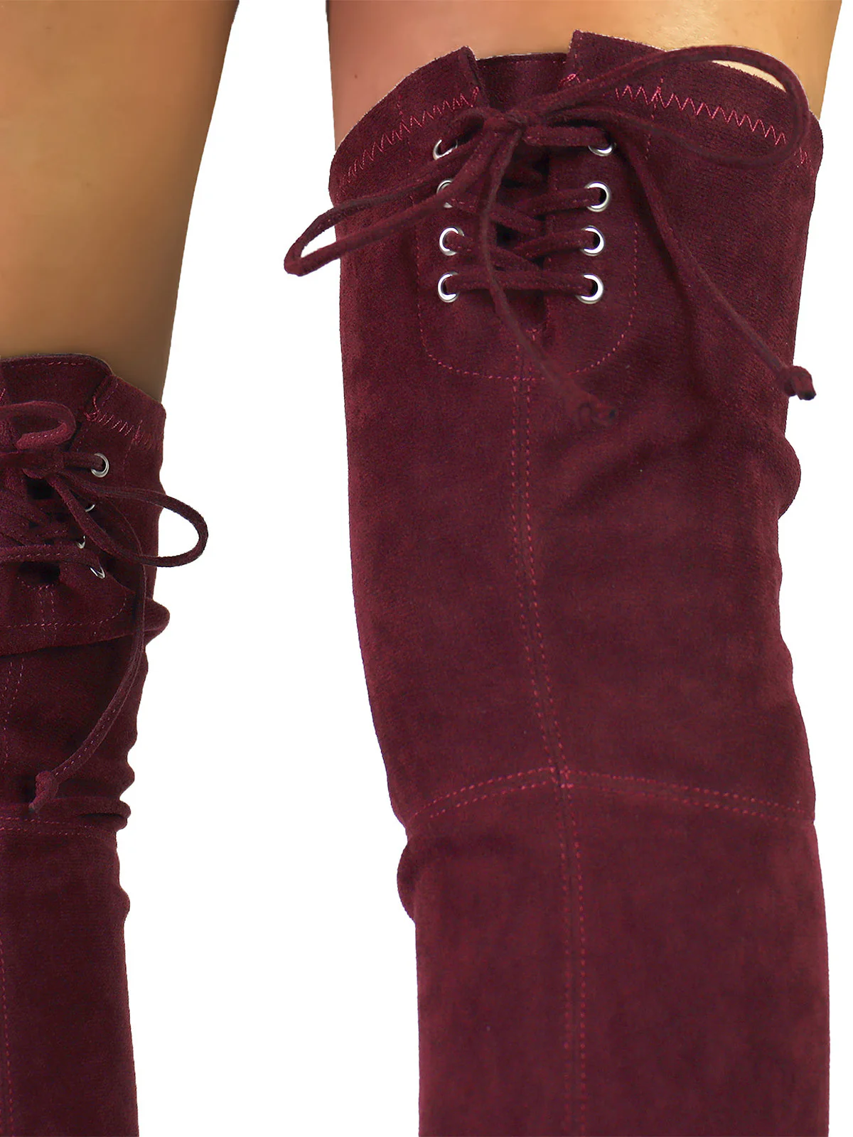 Becky Stretchy Thigh High Boots - Image 4