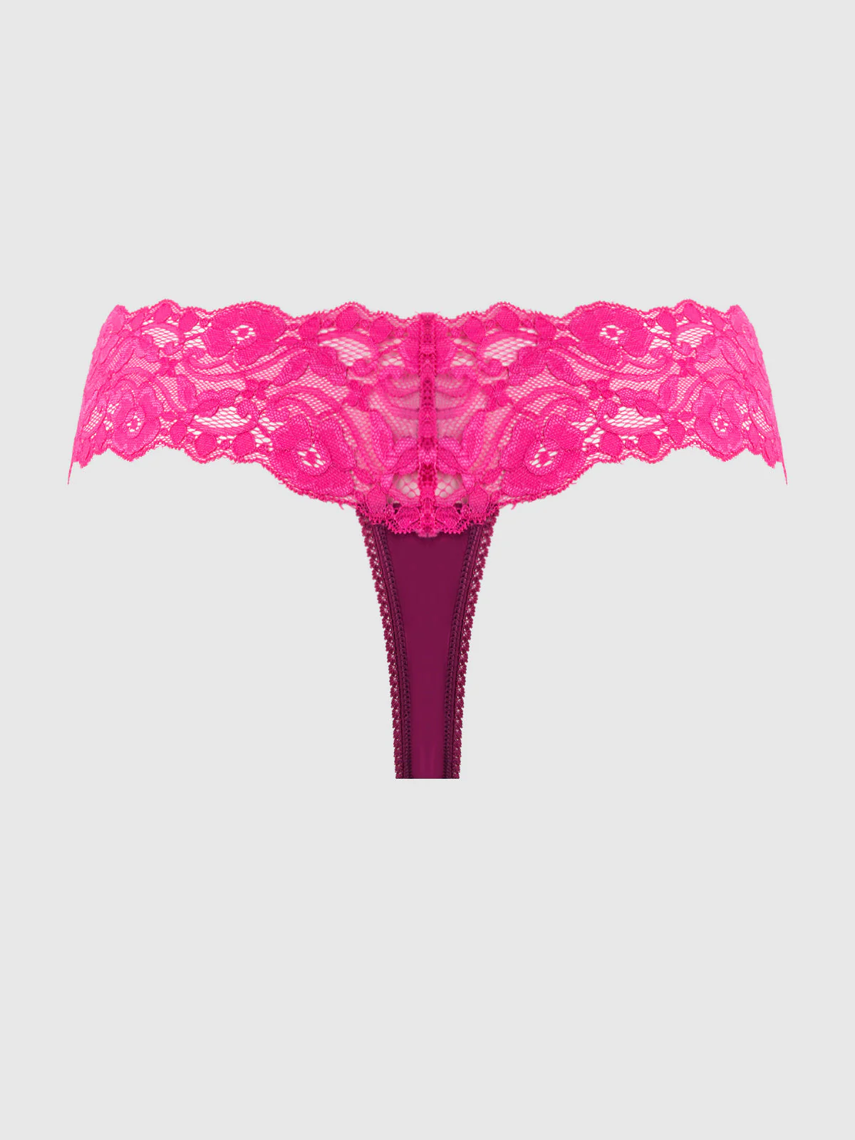 Bridget Stretch Cotton & Lace Thong - Image 8
