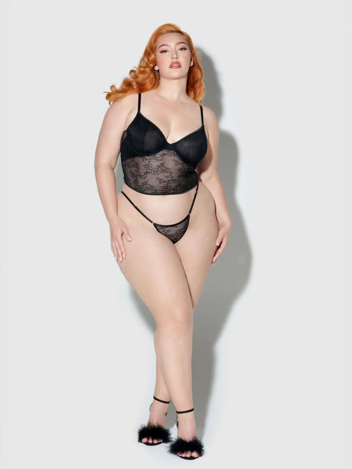 Chiara Crotchless Lace Thong - Image 5