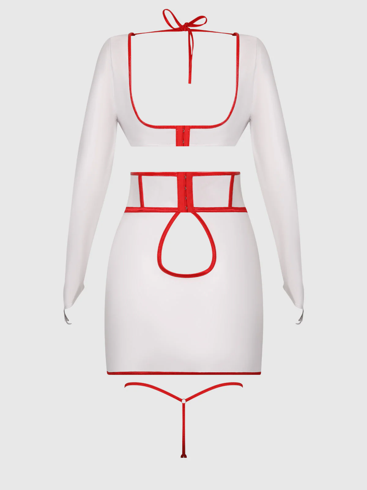 First Aid Bra Top & Open Back Skirt Set - Image 7