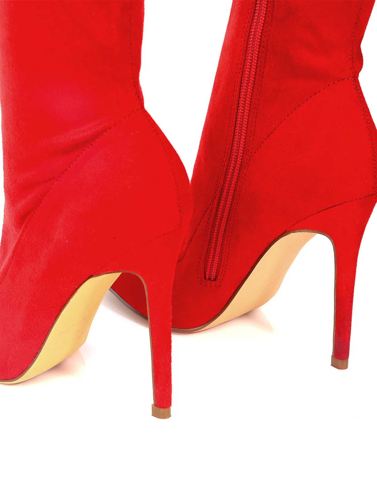 Gisele Stretchy Overknee Heeled Boots - Image 4