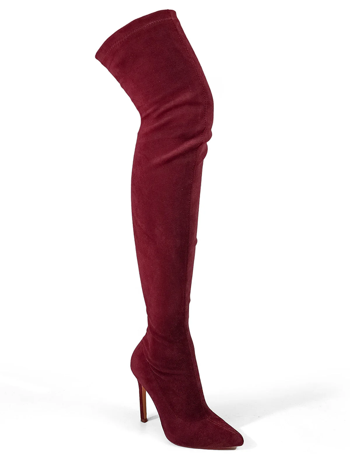 Gisele Stretchy Overknee Heeled Boots - Image 4