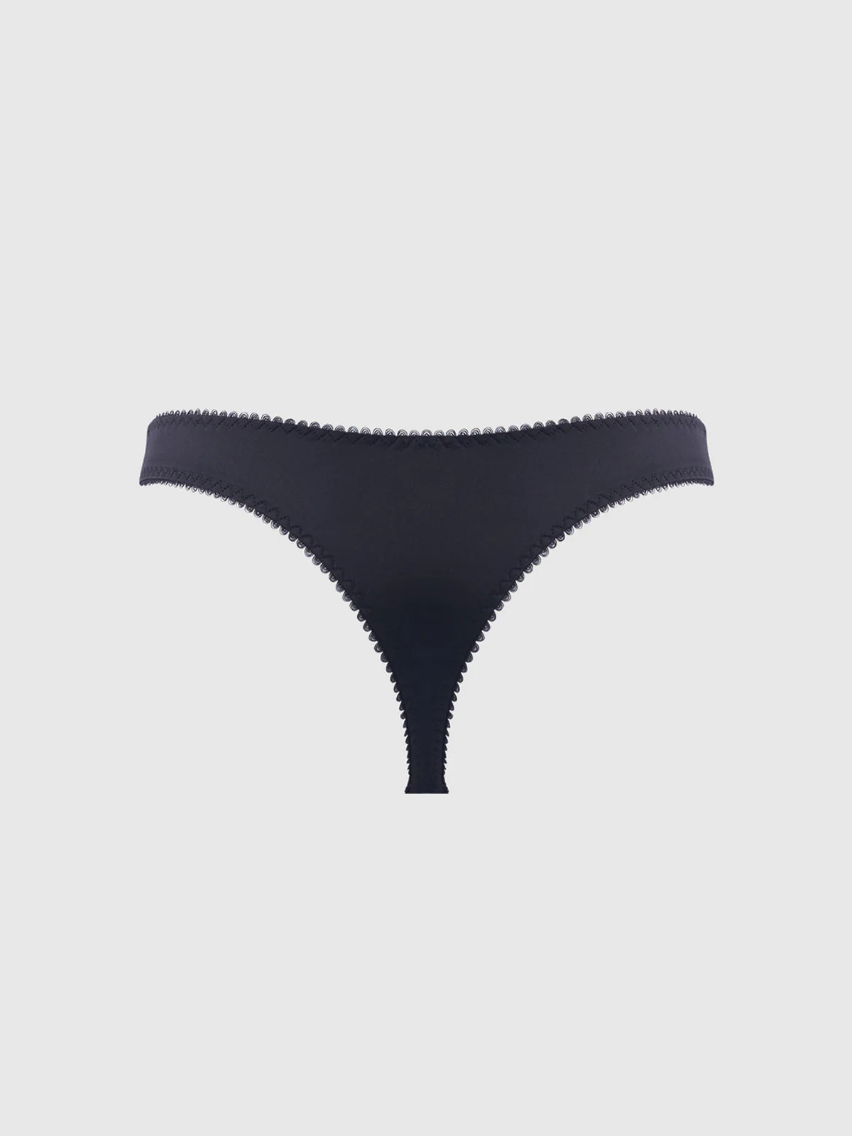 Harlow Embroidered Mesh & Satin Thong - Image 11