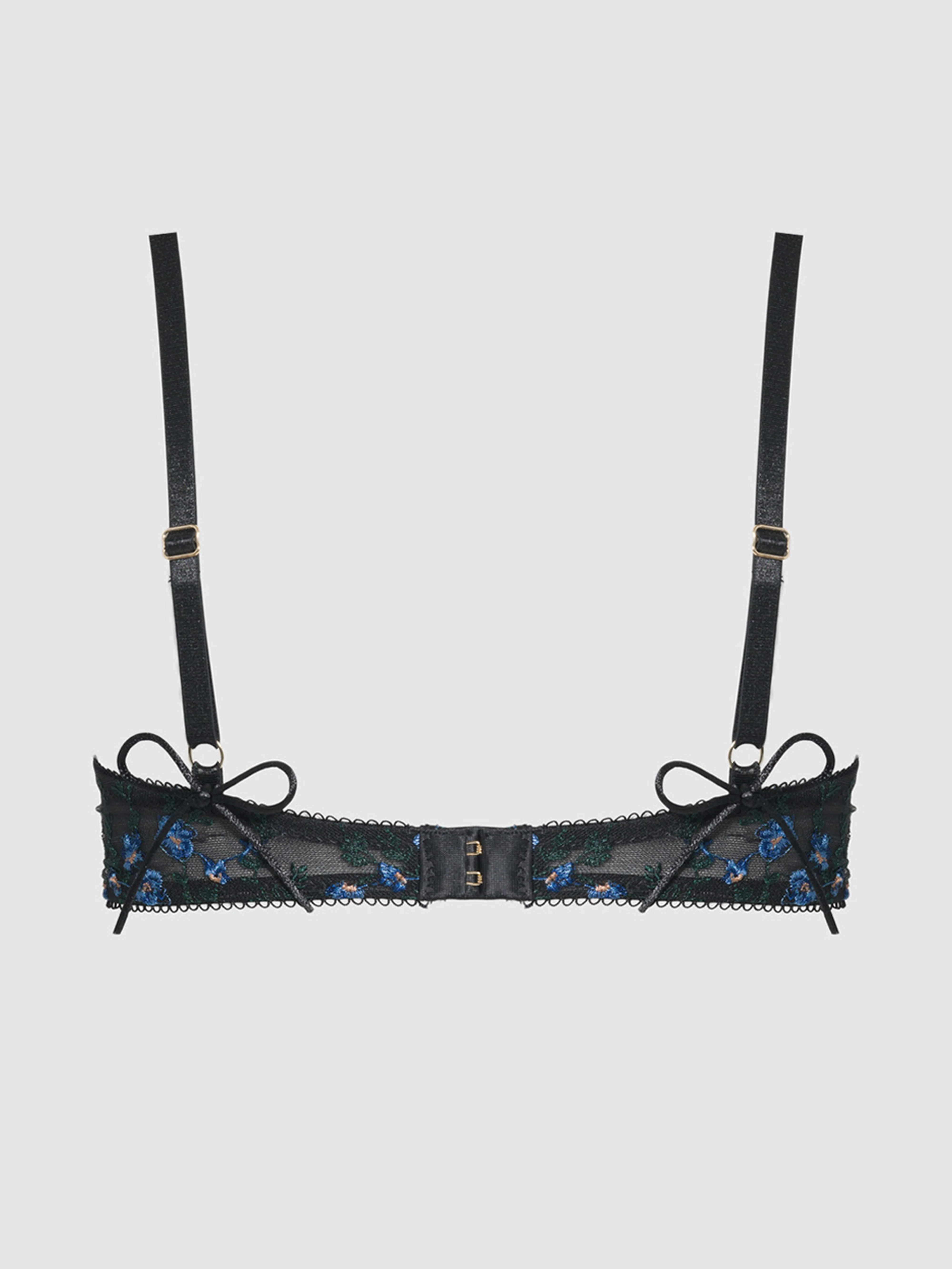 Harlow Embroidered Mesh Mono Wire Bra - Image 10