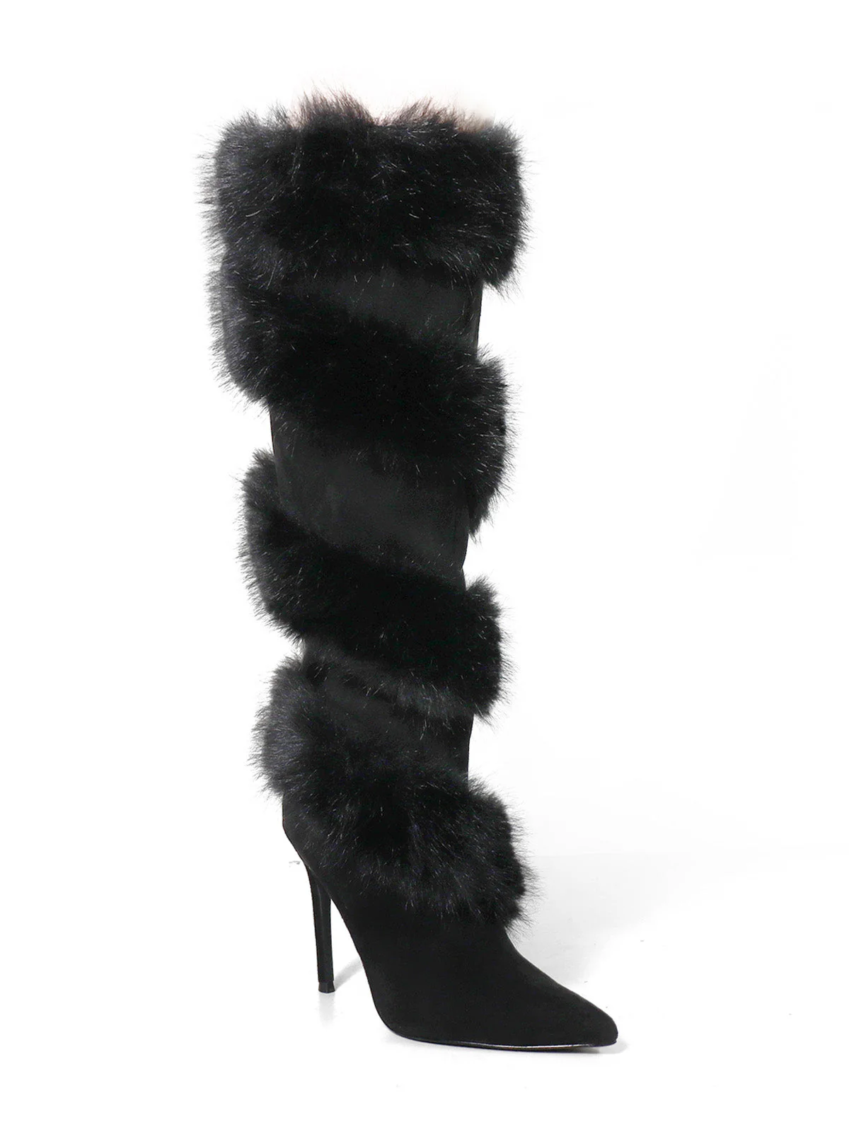 Holly Feather Over the Knee High Boots