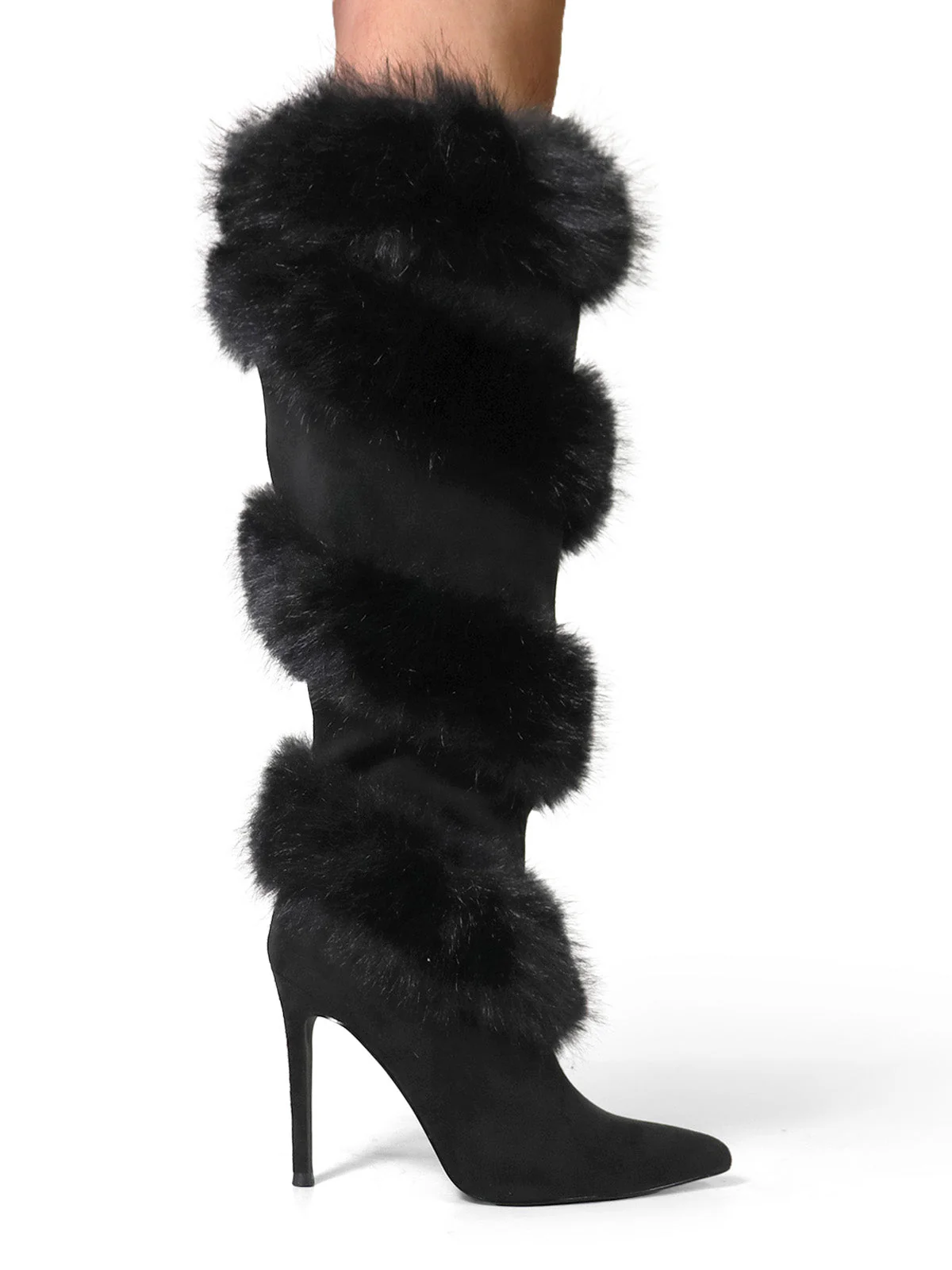Holly Feather Over the Knee High Boots - Image 3