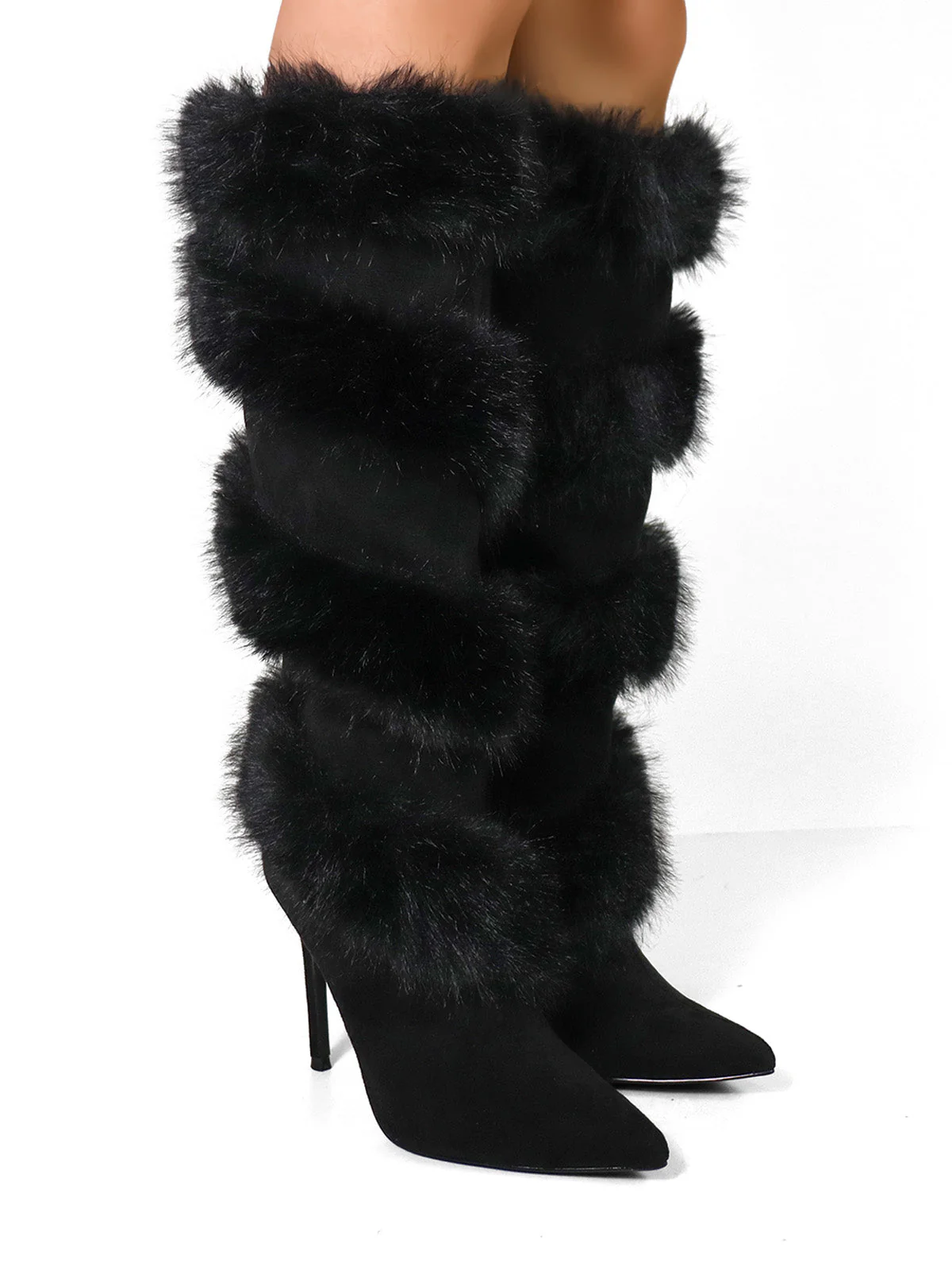 Holly Feather Over the Knee High Boots - Image 4