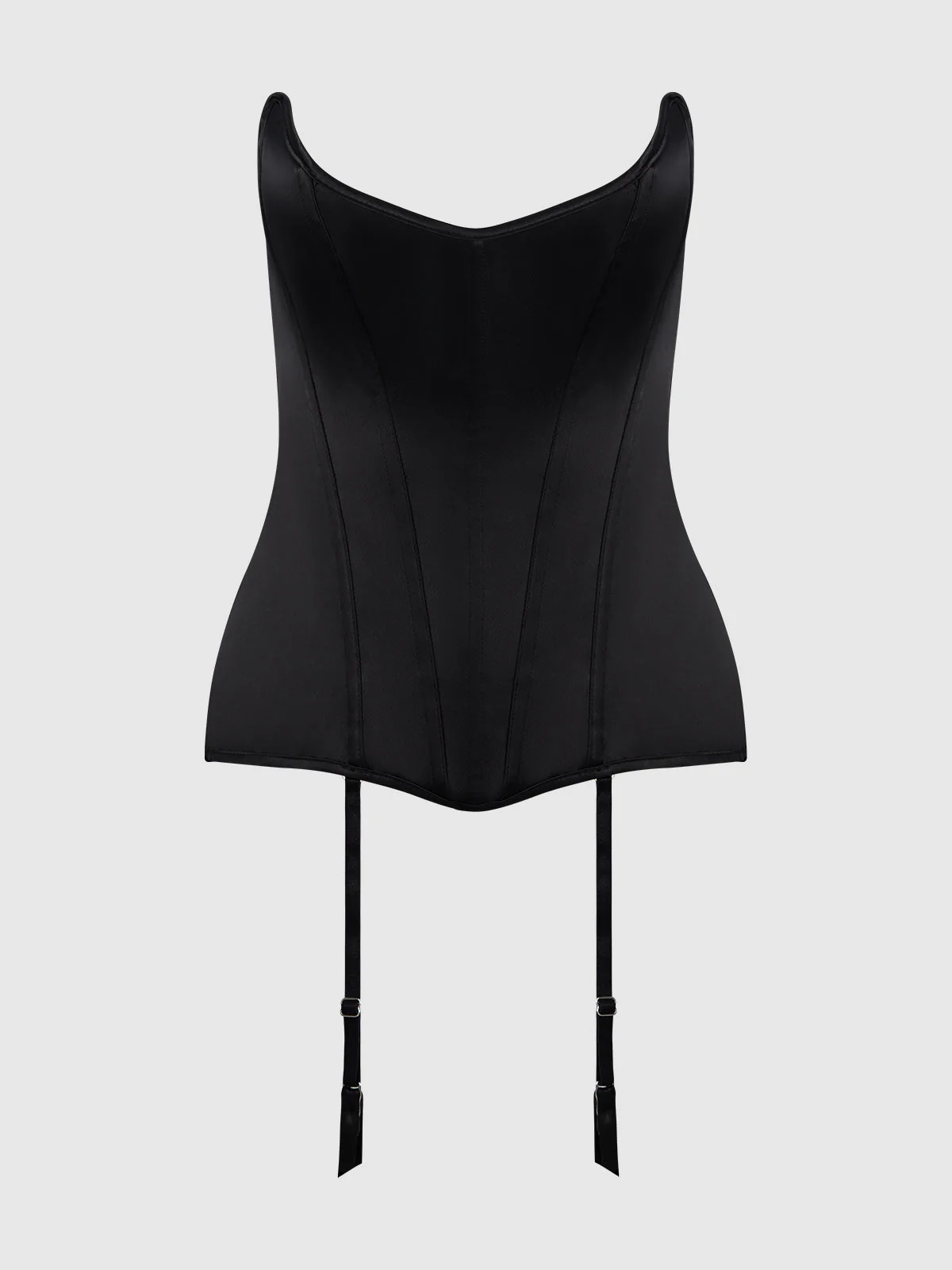 Iconic Satin Scoop Neck Corset - Image 11
