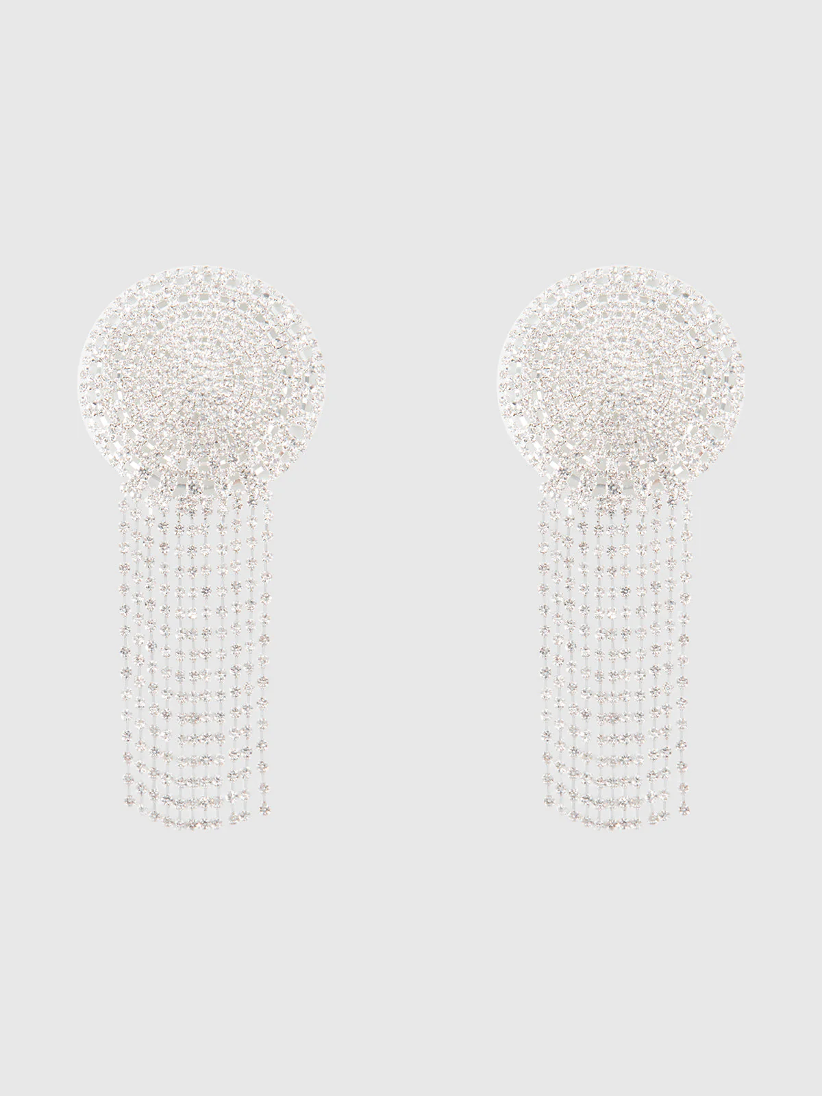 Intricate Rhinestone Fringe Pasties - Image 3