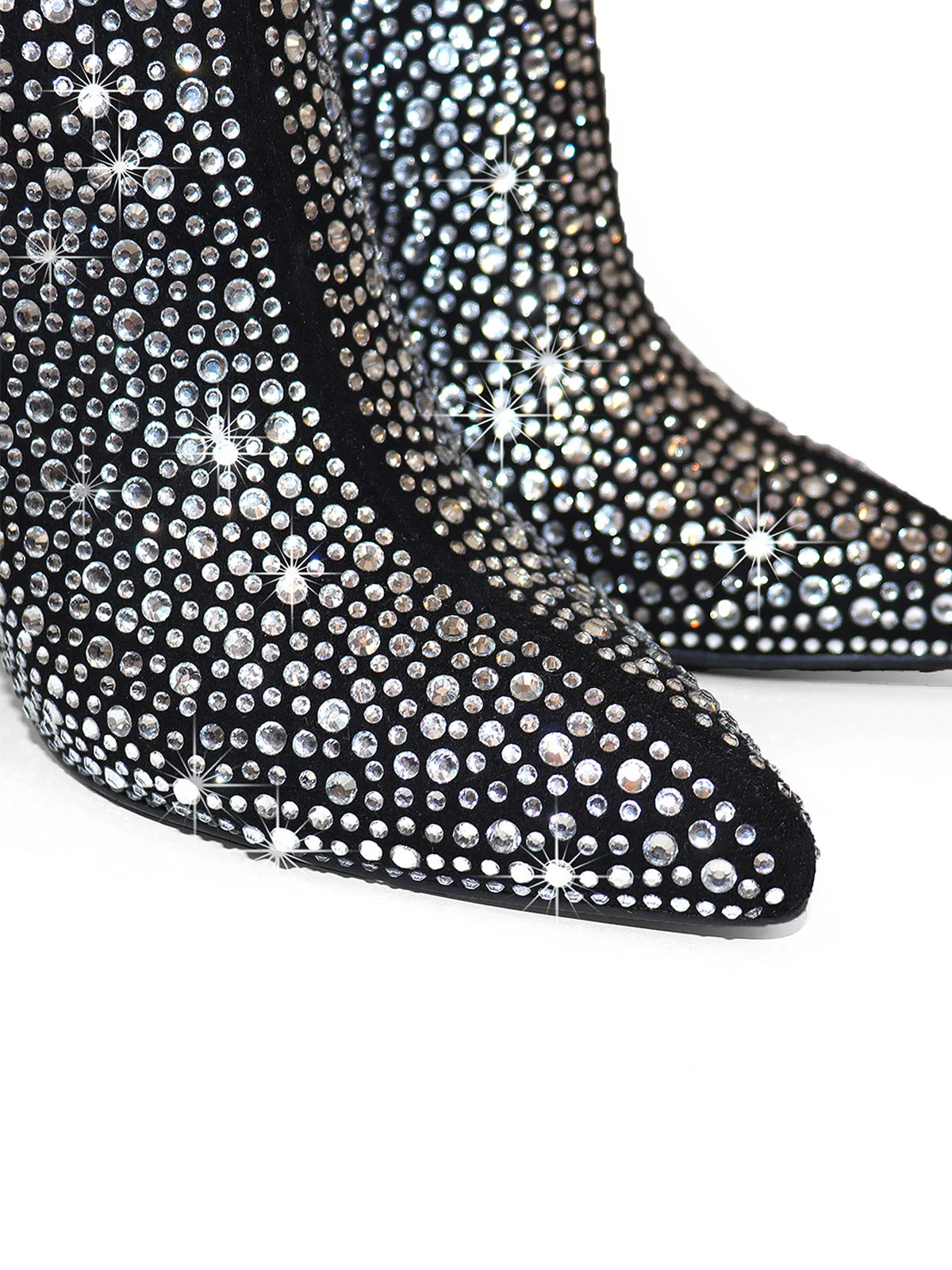 Izara Rhinestone Ankle Boots - Image 2
