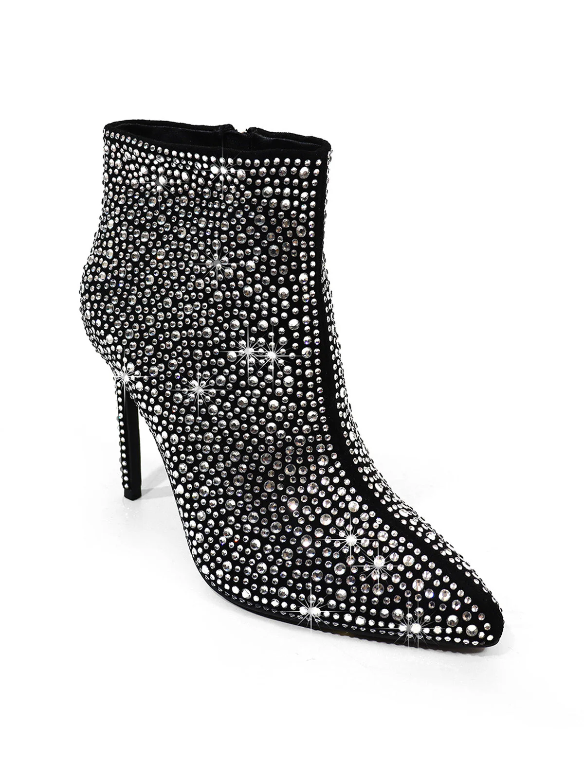 Izara Rhinestone Ankle Boots - Image 4