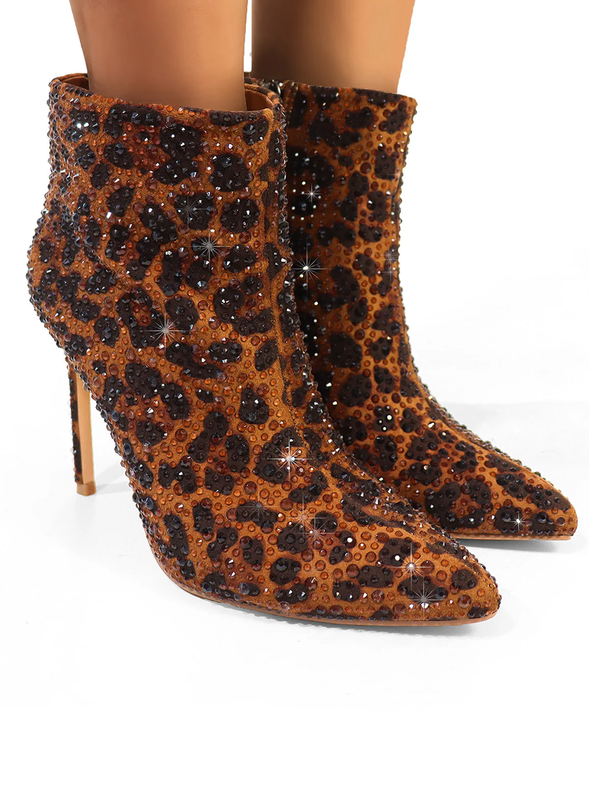 Izara Rhinestone Ankle Boots - Image 5