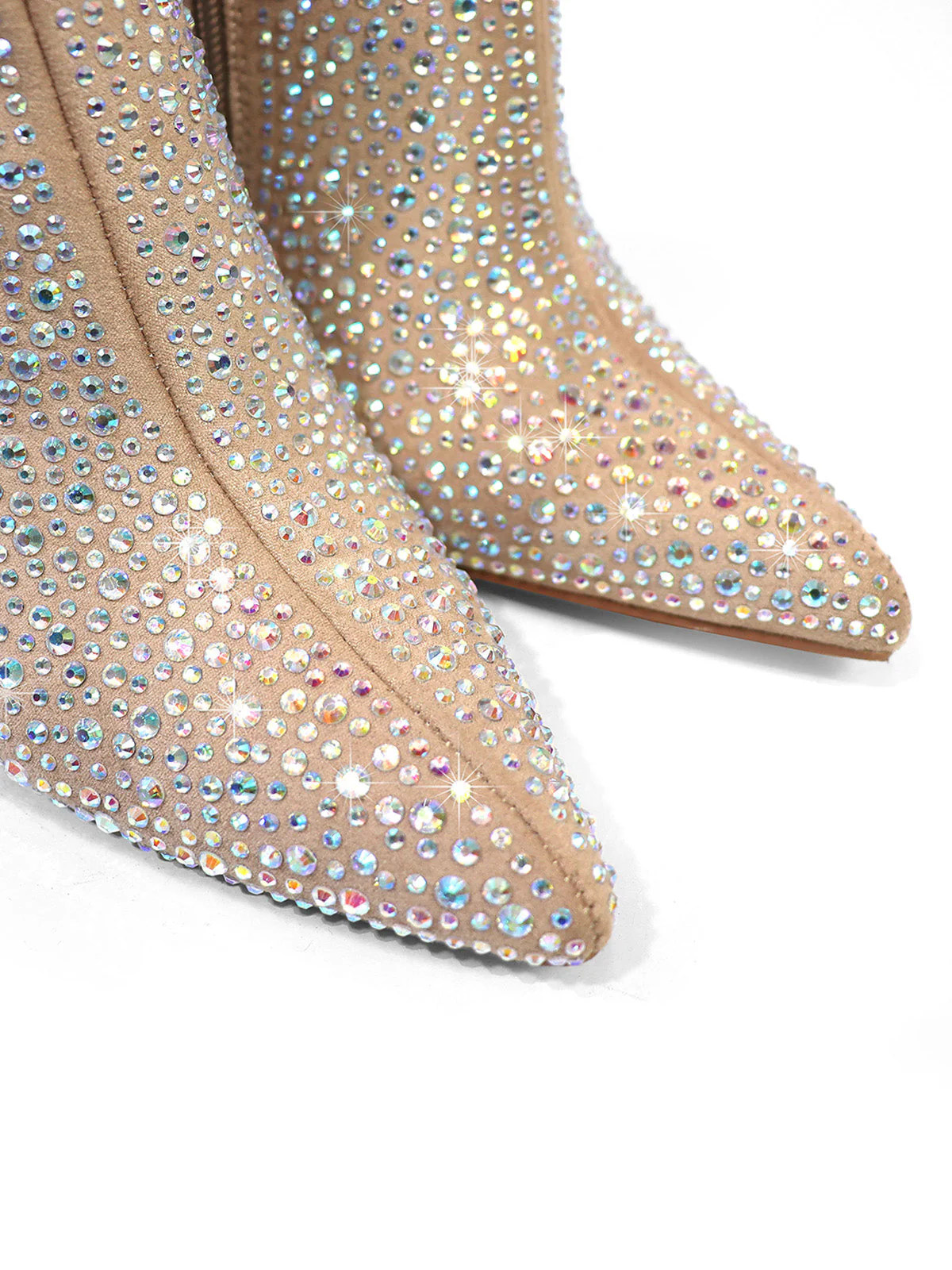 Izara Rhinestone Ankle Boots - Image 5