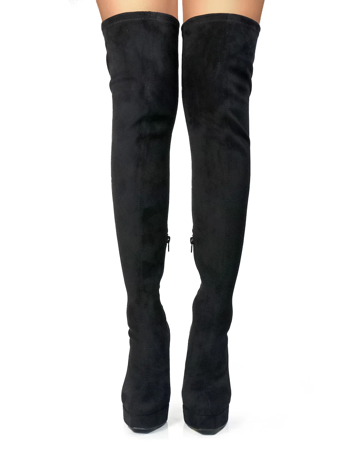 Jadore Stretchy Thigh High Boots - Image 4