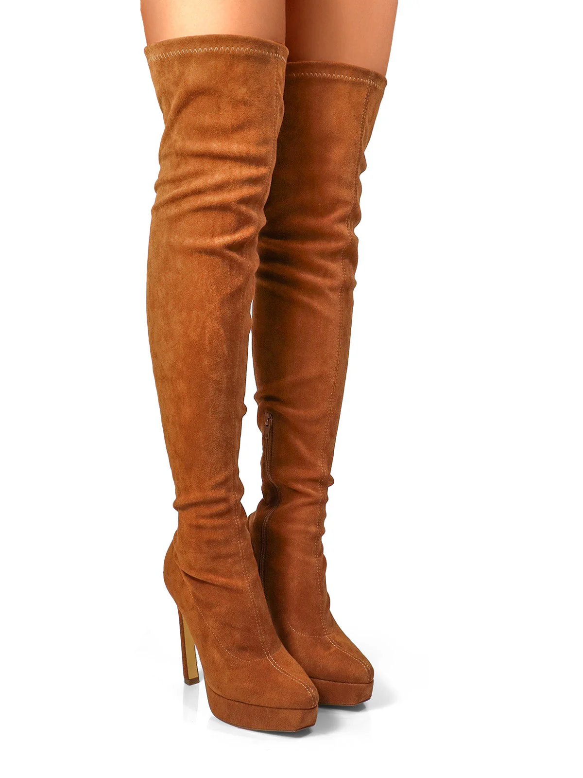 Jadore Stretchy Thigh High Boots - Image 2