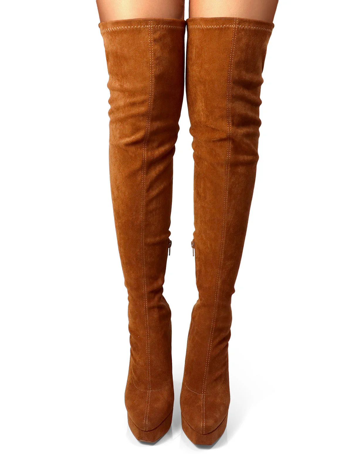 Jadore Stretchy Thigh High Boots - Image 4