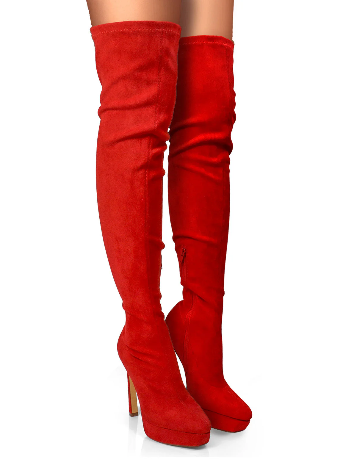Jadore Stretchy Thigh High Boots - Image 2