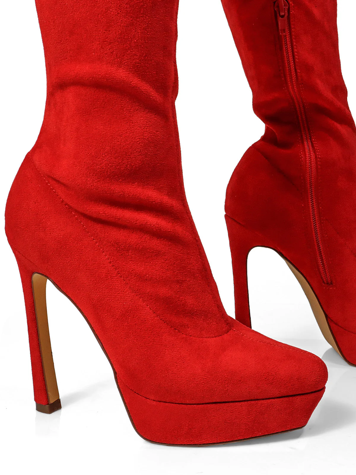Jadore Stretchy Thigh High Boots - Image 3