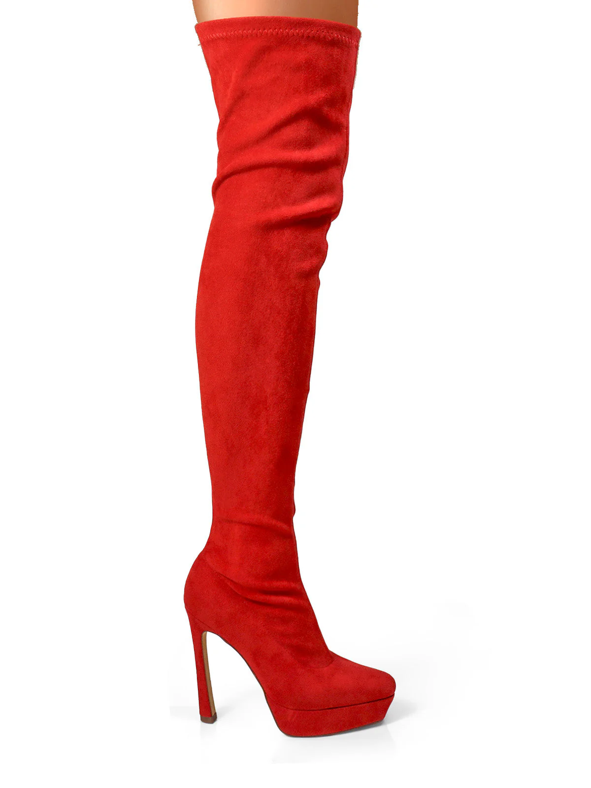 Jadore Stretchy Thigh High Boots - Image 4