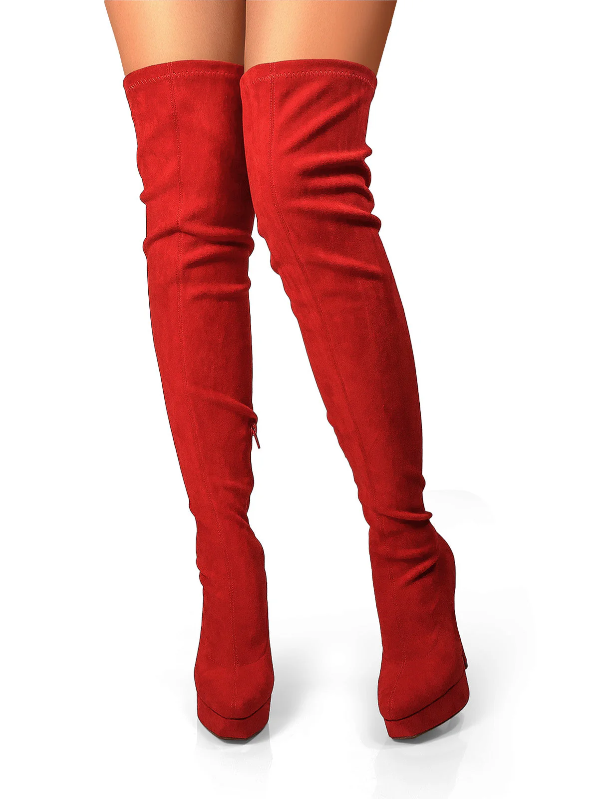 Jadore Stretchy Thigh High Boots - Image 6