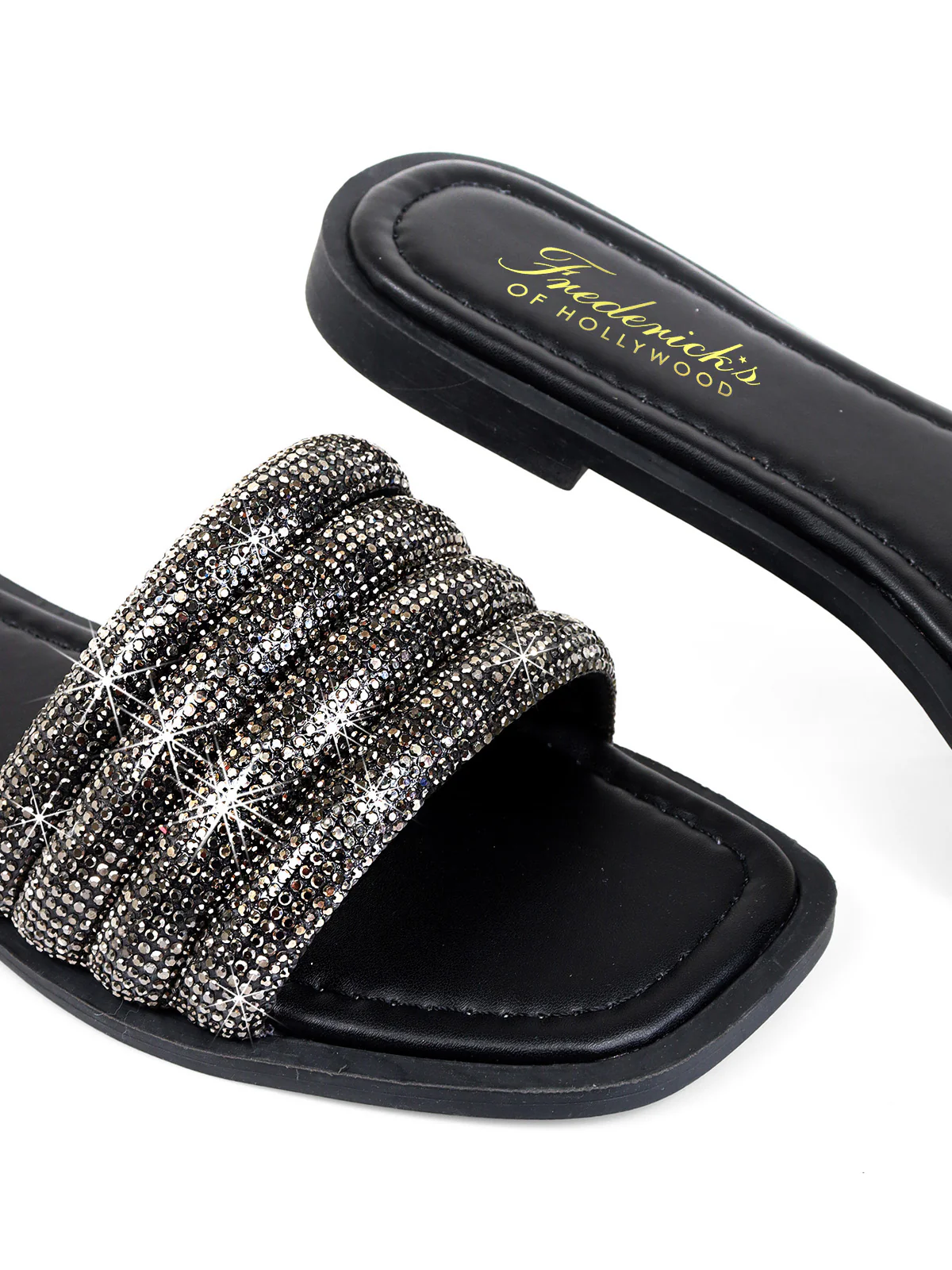 Jennifer Rhinestone Slide Sandals - Image 2