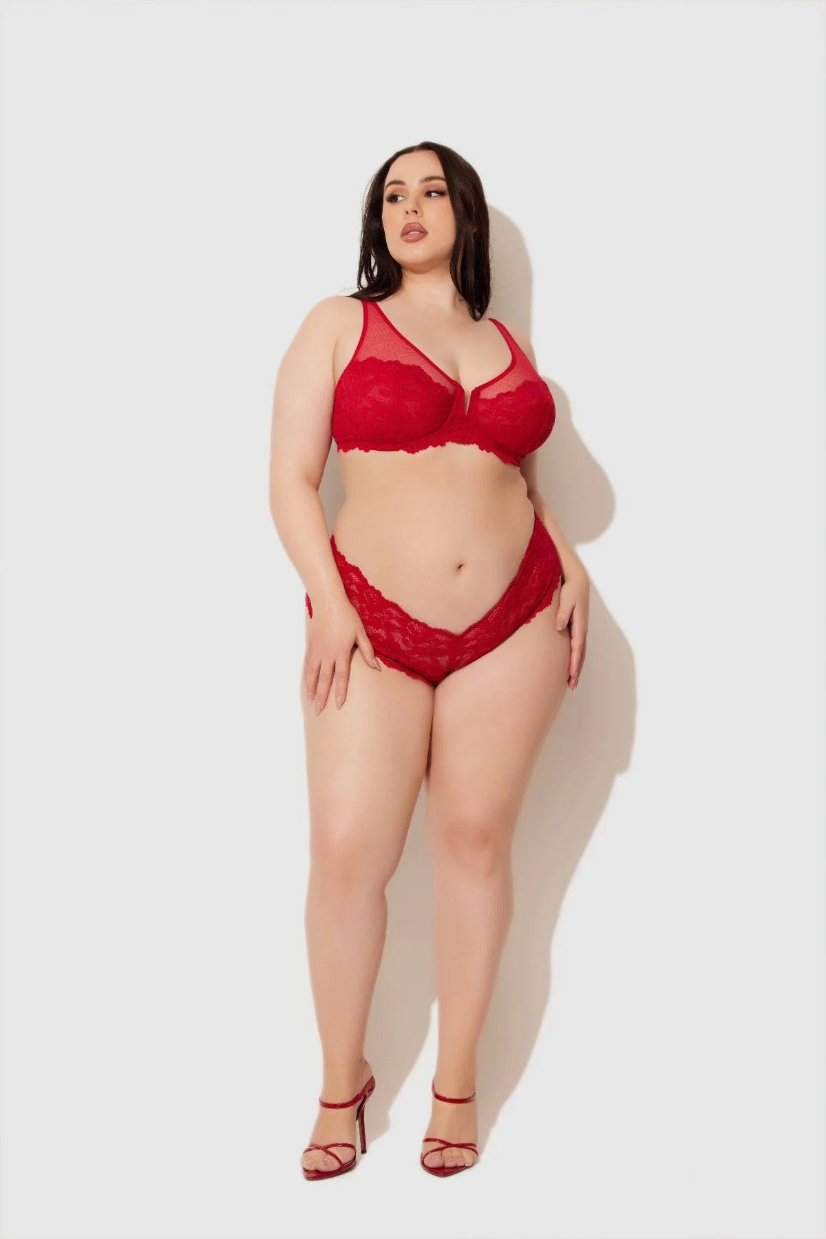 Jessica Lace Crotchless Cheeky - Image 4