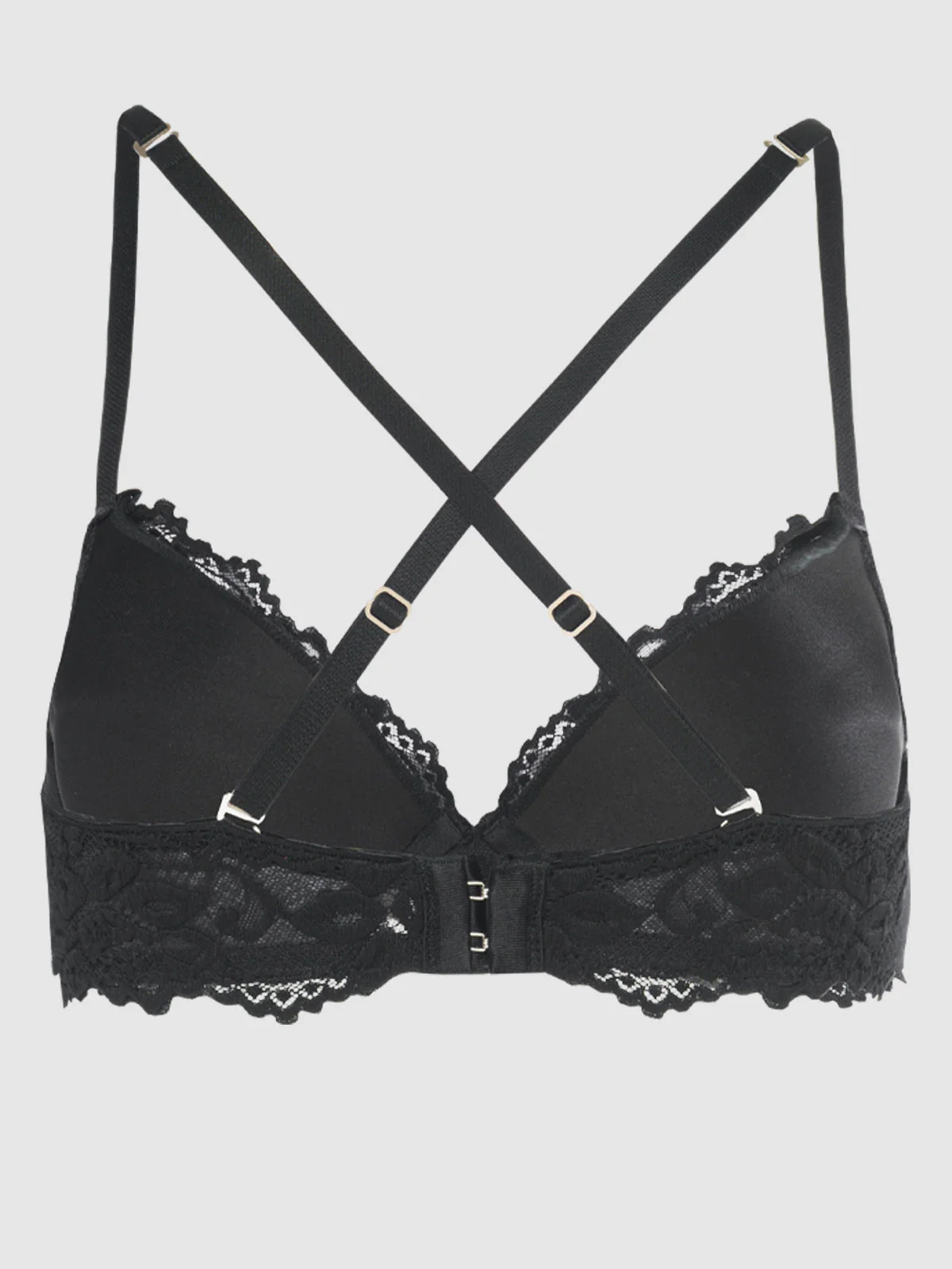 Jessica Lace Plunge Push Up Bra - Image 9