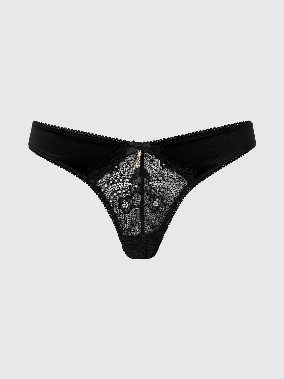Lexi Lace Liquid Satin Open Back Hipster - Image 8