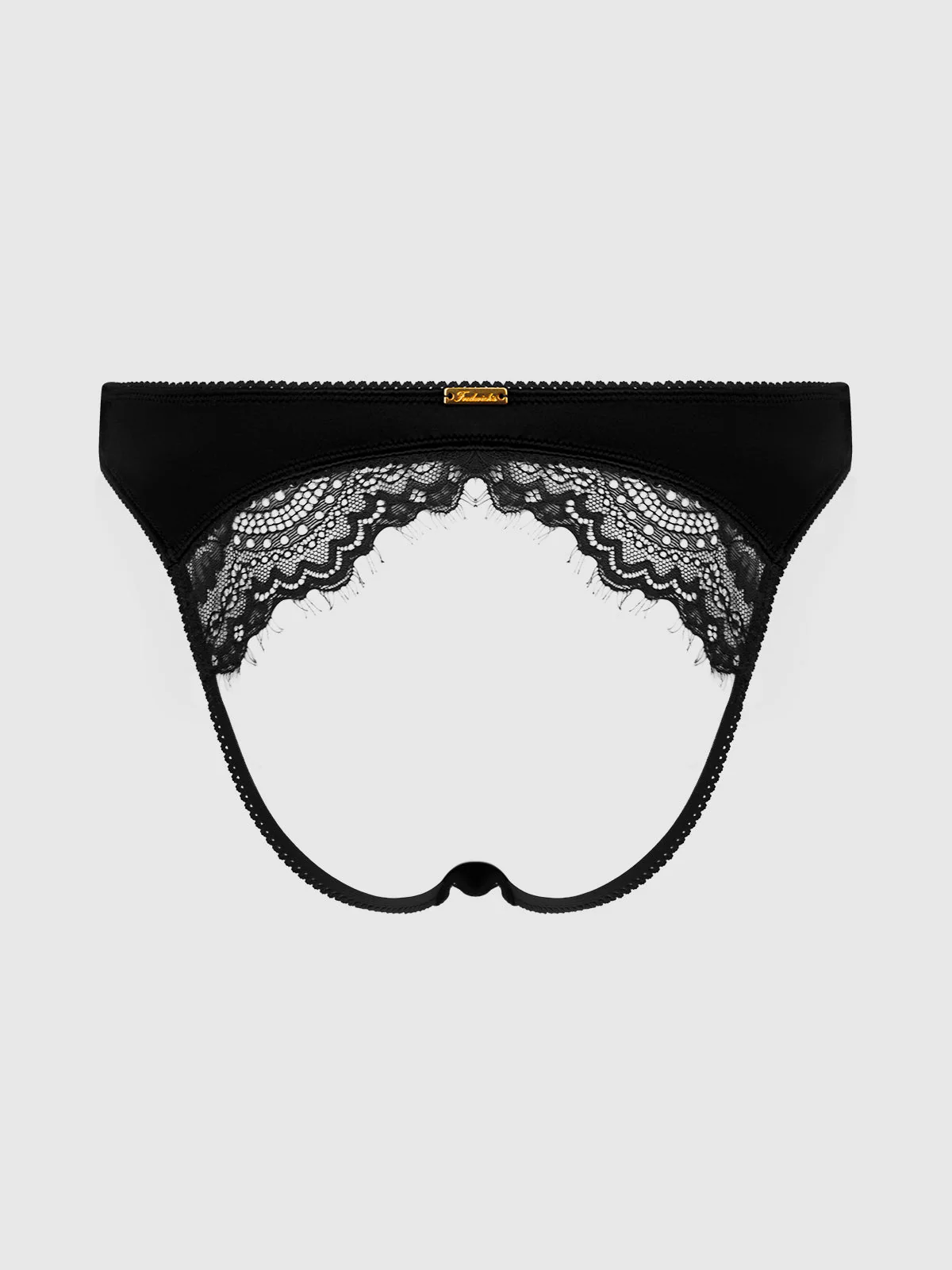 Lexi Lace Liquid Satin Open Back Hipster - Image 9