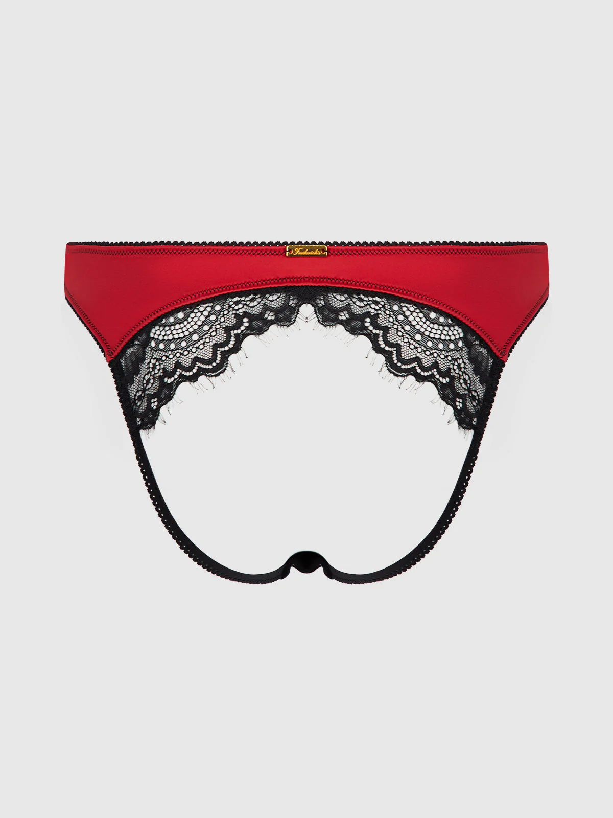 Lexi Lace Liquid Satin Open Back Hipster - Image 10