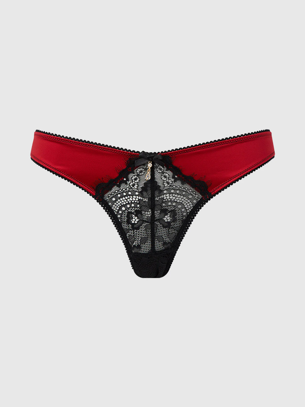 Lexi Lace Liquid Satin Open Back Hipster - Image 9