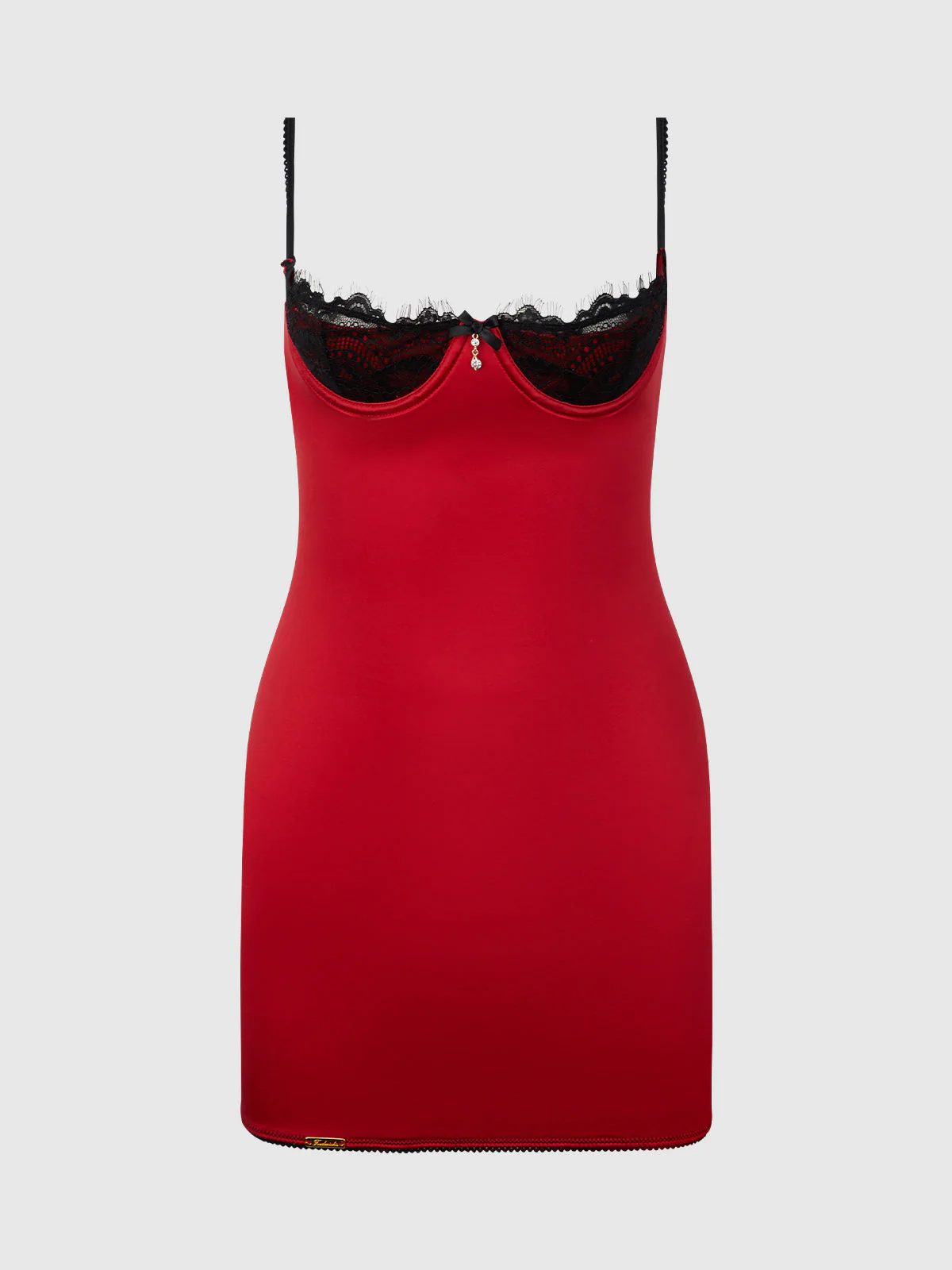 Lexi Lace Open Cup Strappy Back Chemise - Image 8