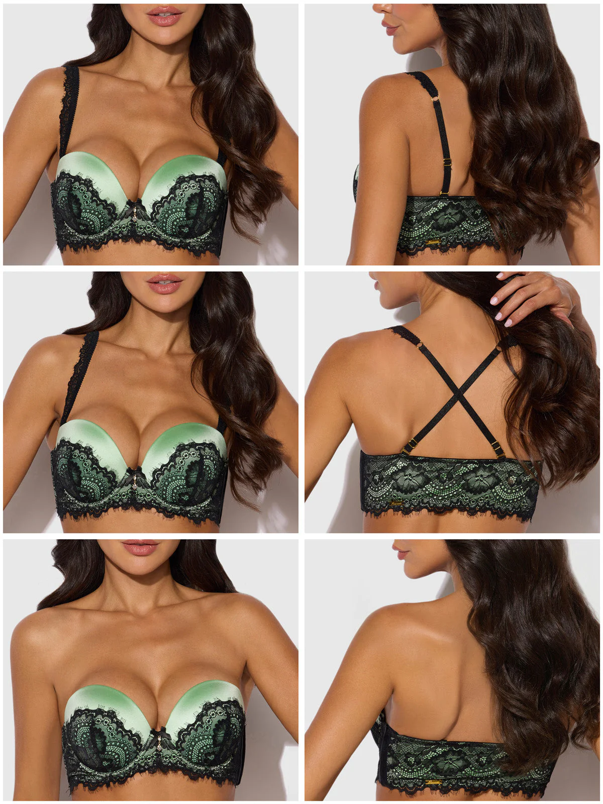 Lexi Lace Strapless Push Up Bra - Image 7