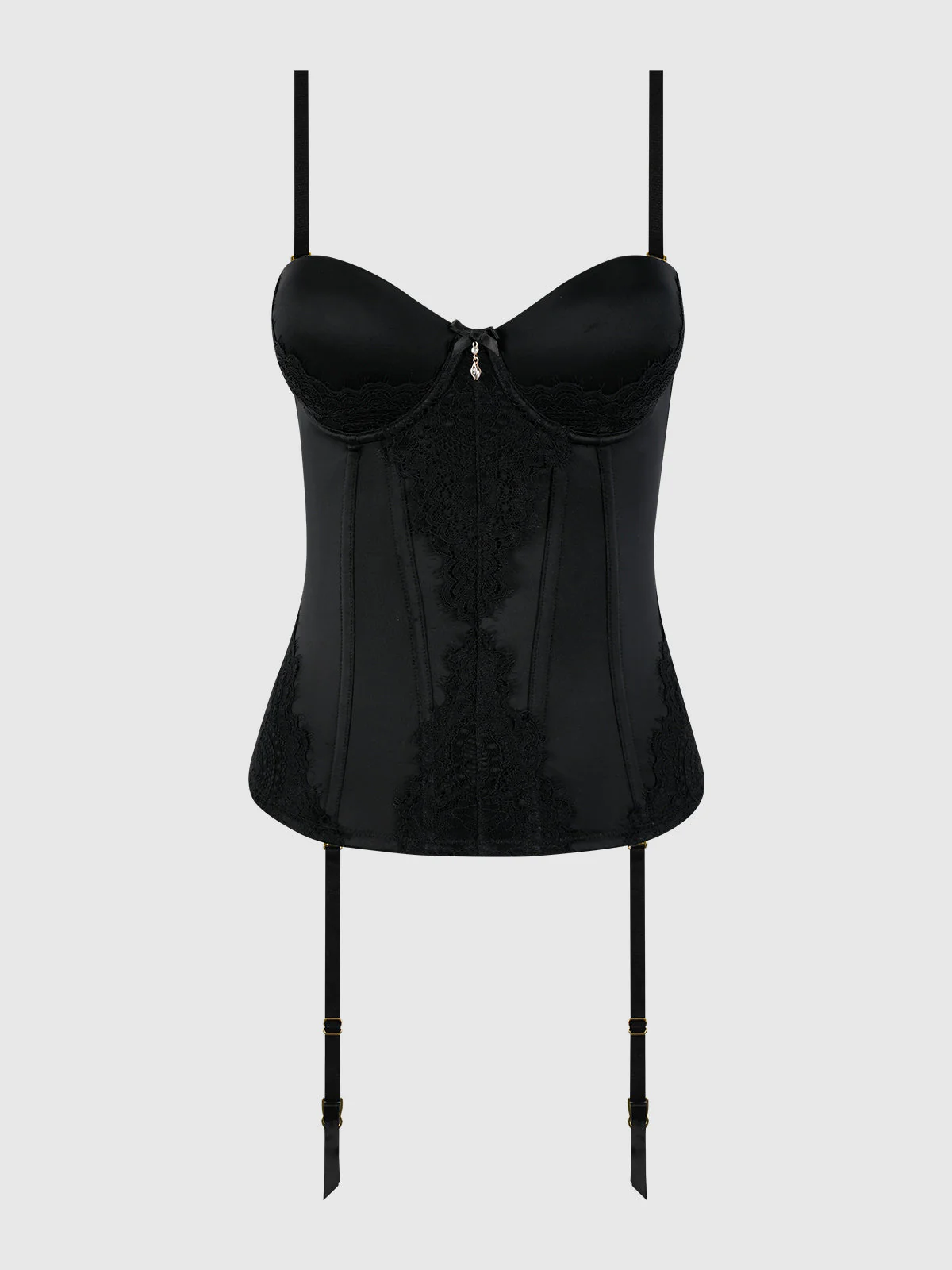 Lexi Liquid Satin Adjustable Push Up Corset - Image 7
