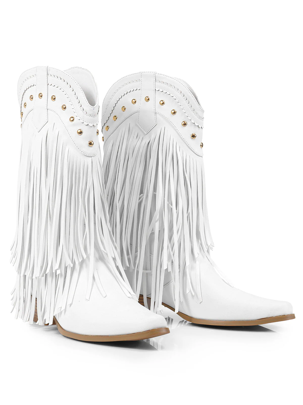 Lizzy Stud Fringe Bootie - Image 4