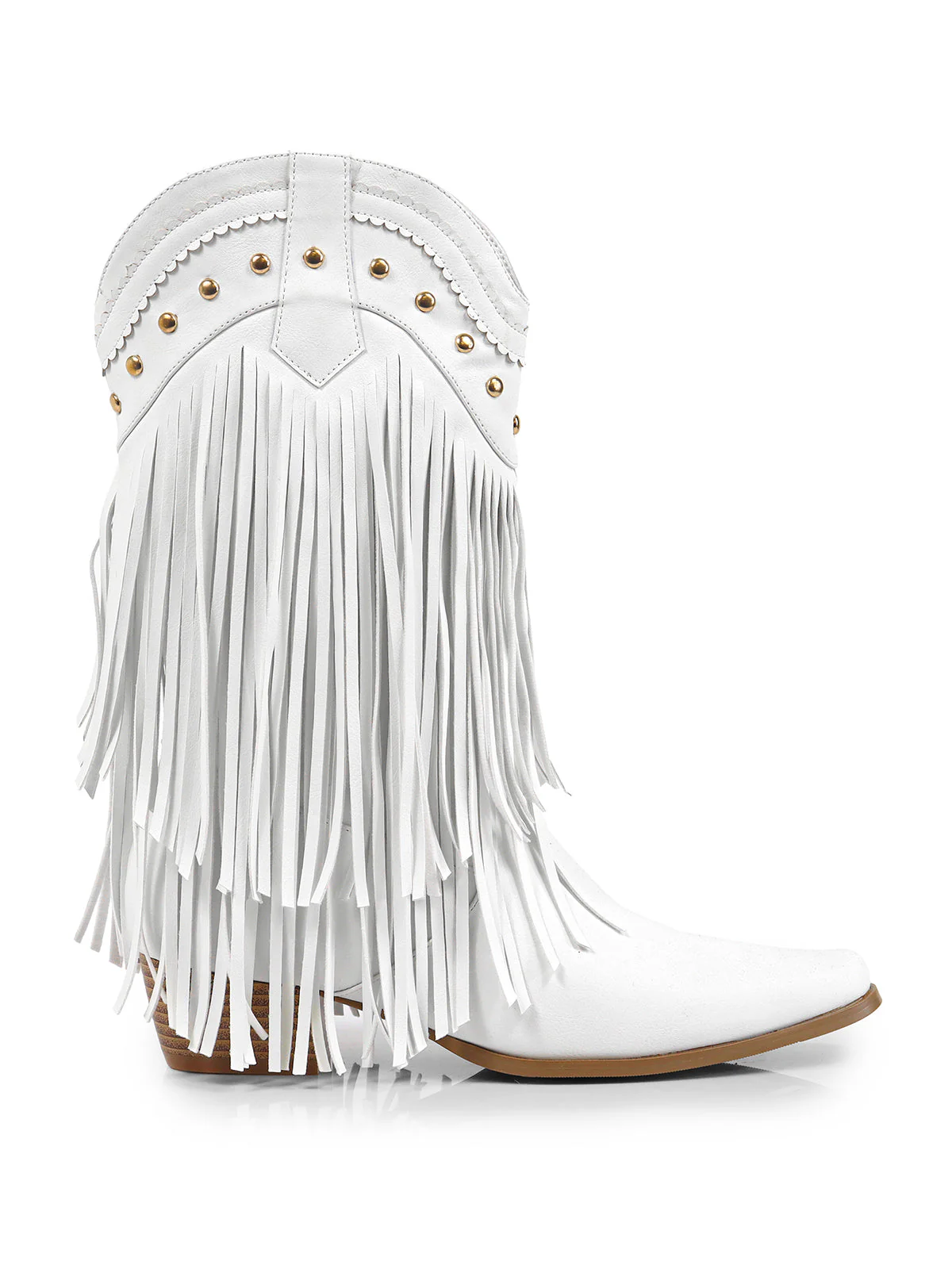 Lizzy Stud Fringe Bootie - Image 5