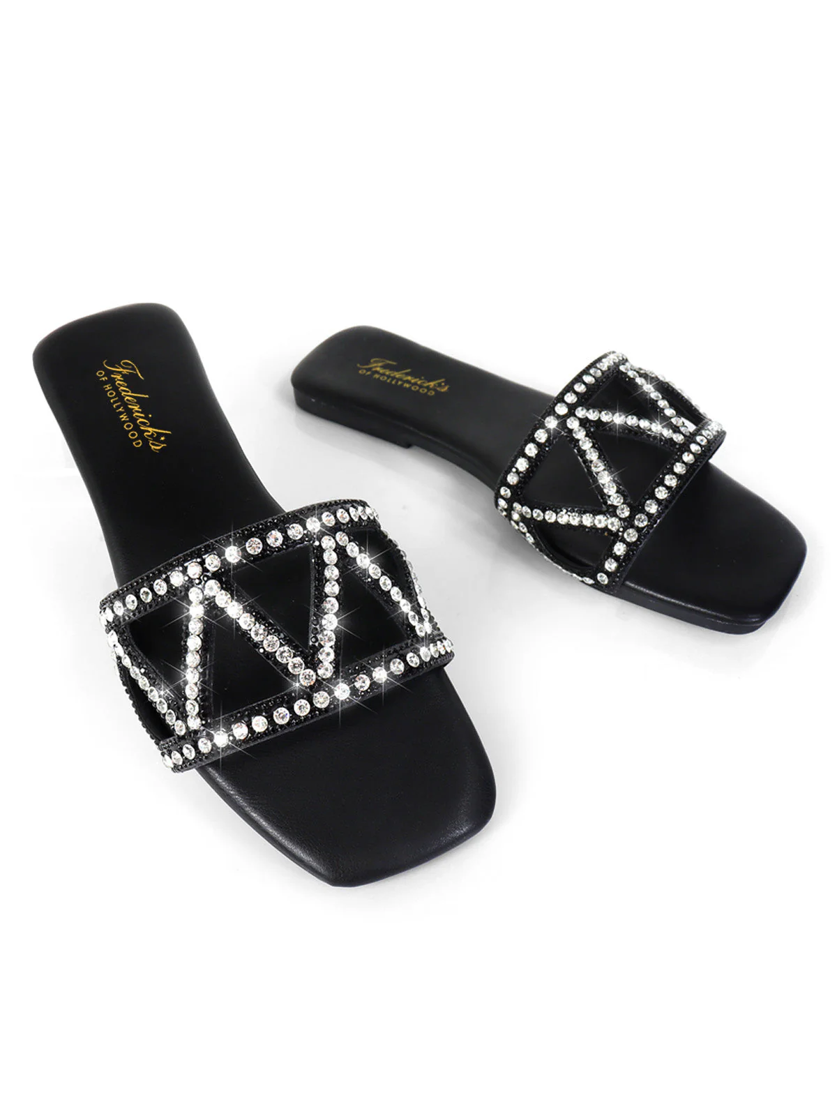 Lucy Rhinestone Flat Sandal - Image 4
