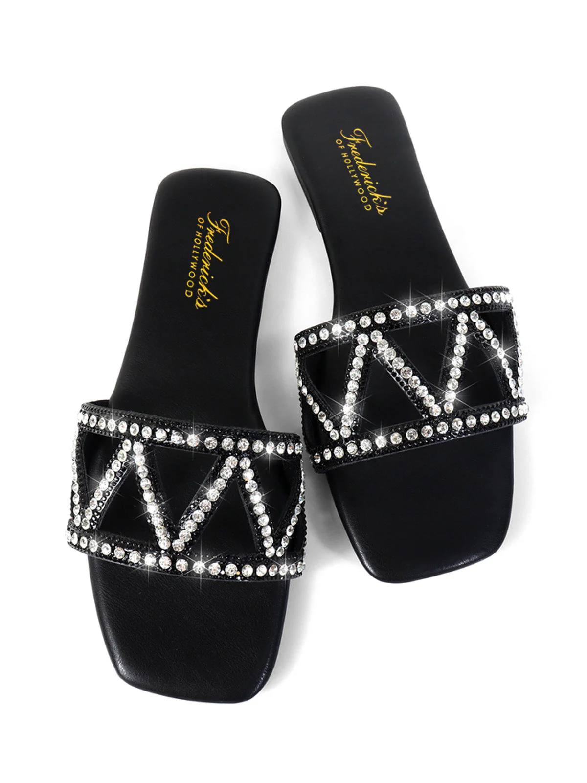 Lucy Rhinestone Flat Sandal - Image 6