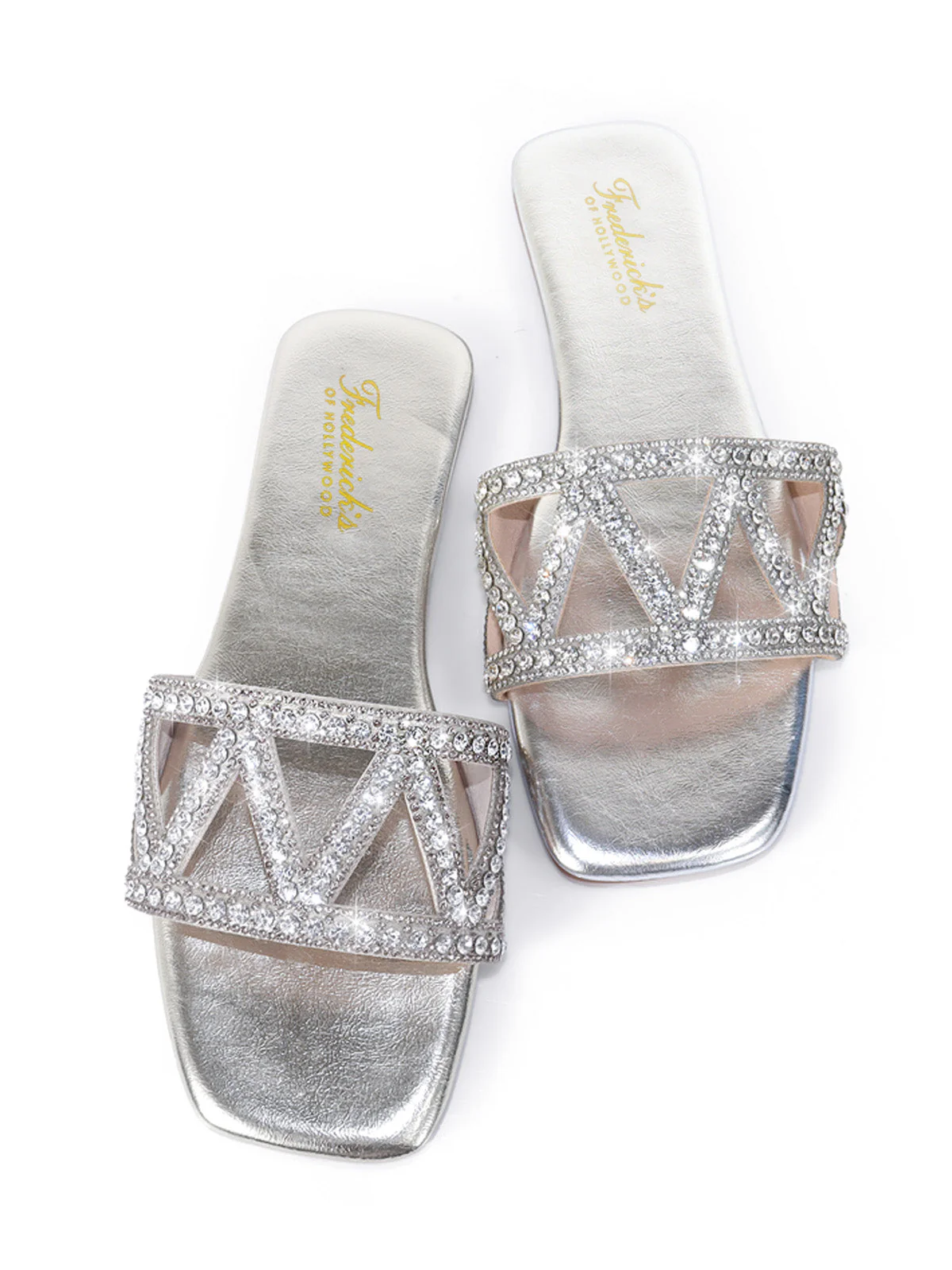 Lucy Rhinestone Flat Sandal - Image 6