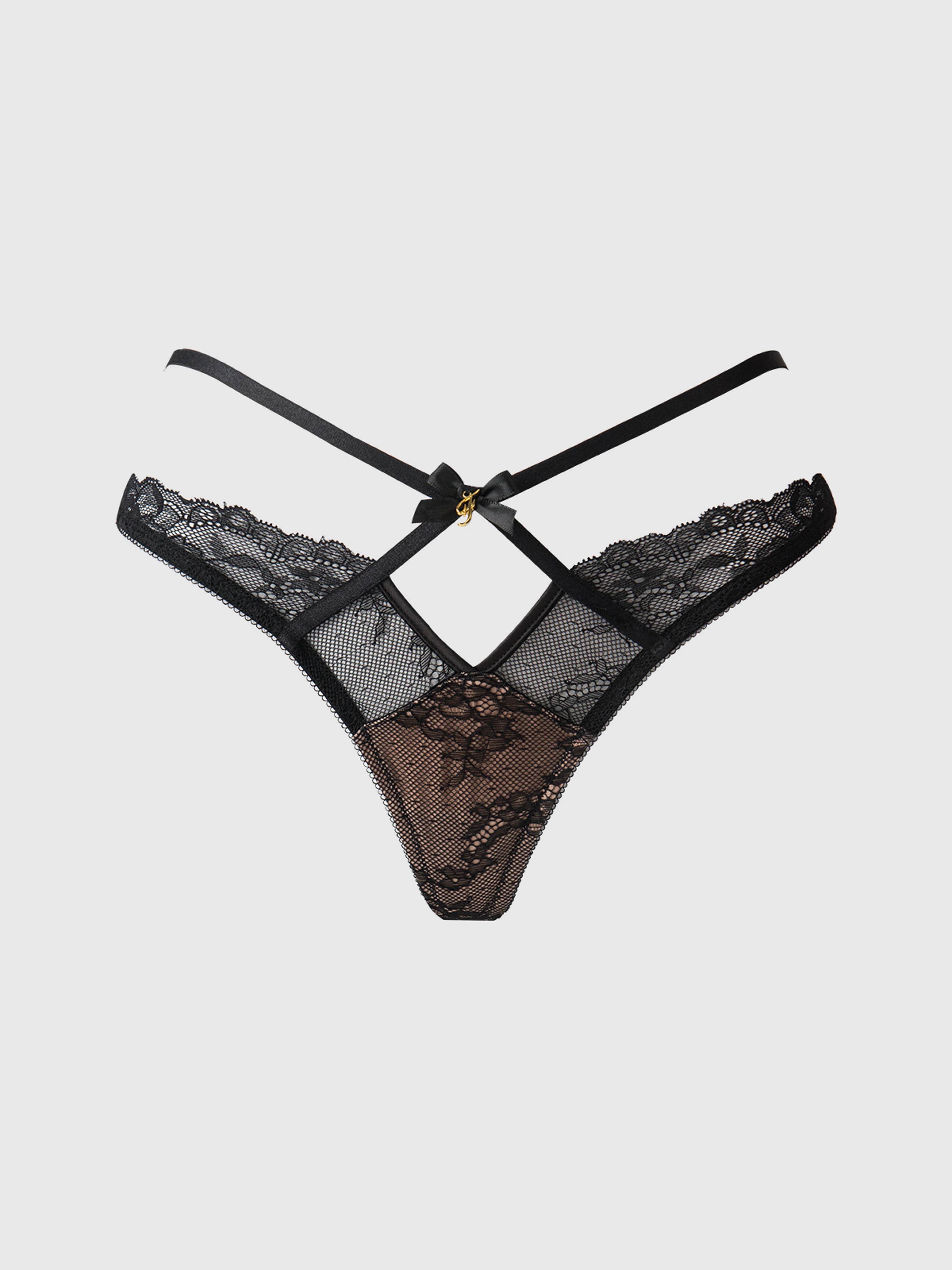 Luella Strappy Lace & Satin G-String - Image 8
