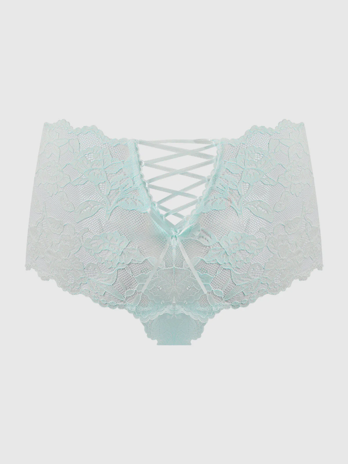 Mabel Crotchless Lace Up Back Cheeky - Image 4