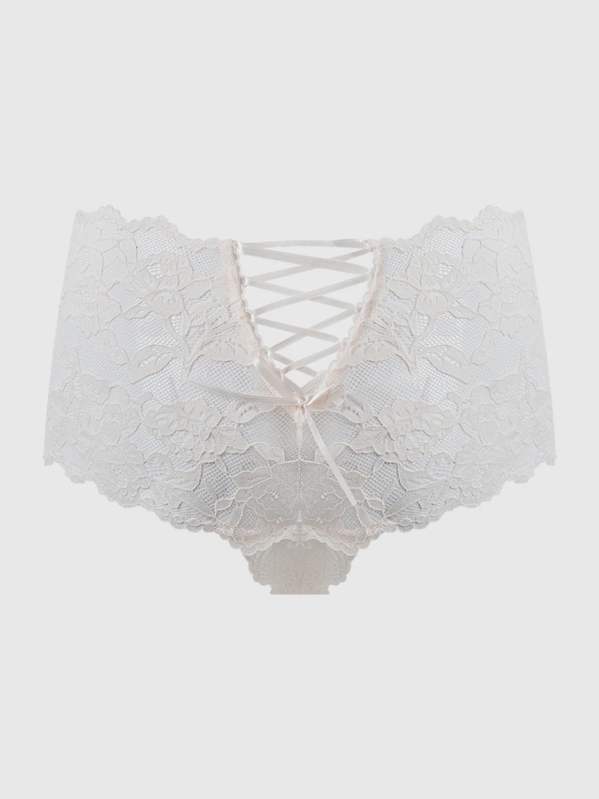 Mabel Crotchless Lace Up Back Cheeky - Image 5