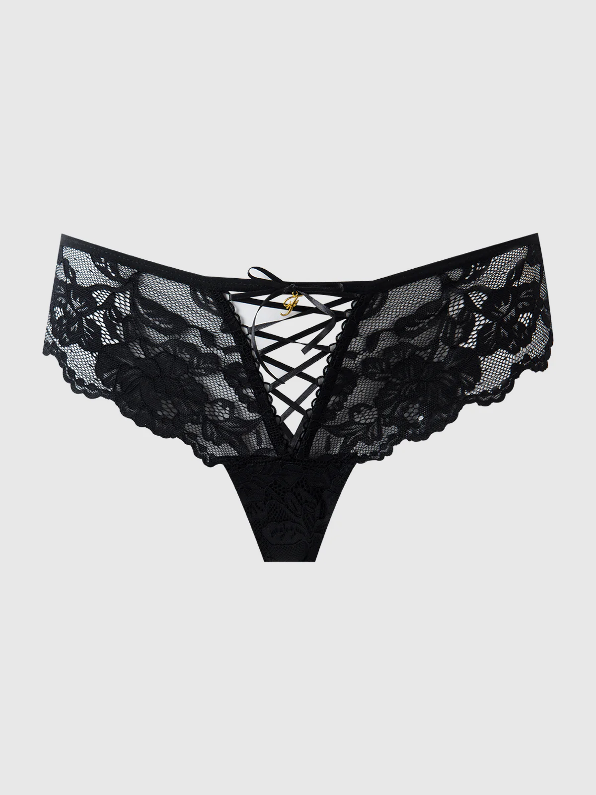 Mabel Lace Up Front Tanga 3 Pack - Image 4